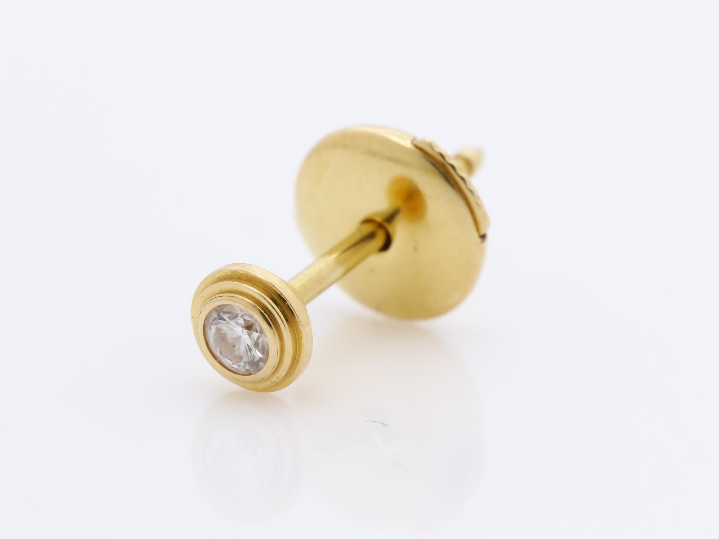 Damour Earrings, 750PG, Diamond, 1.1g — view 3
