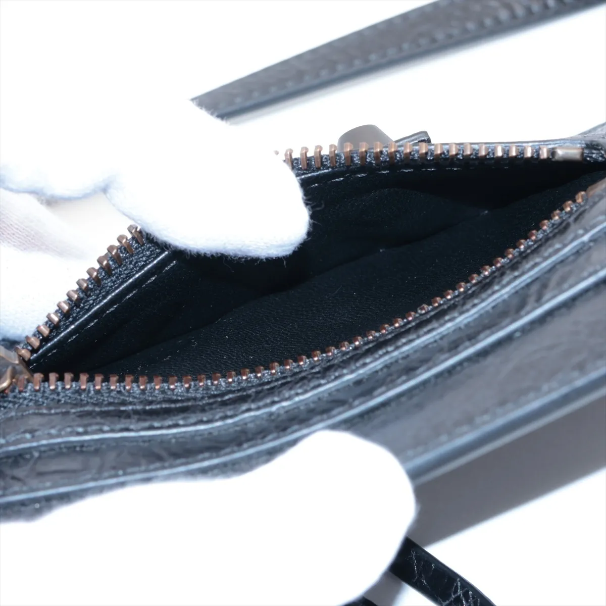 Phone Holder Leather Pouch Black — view 4