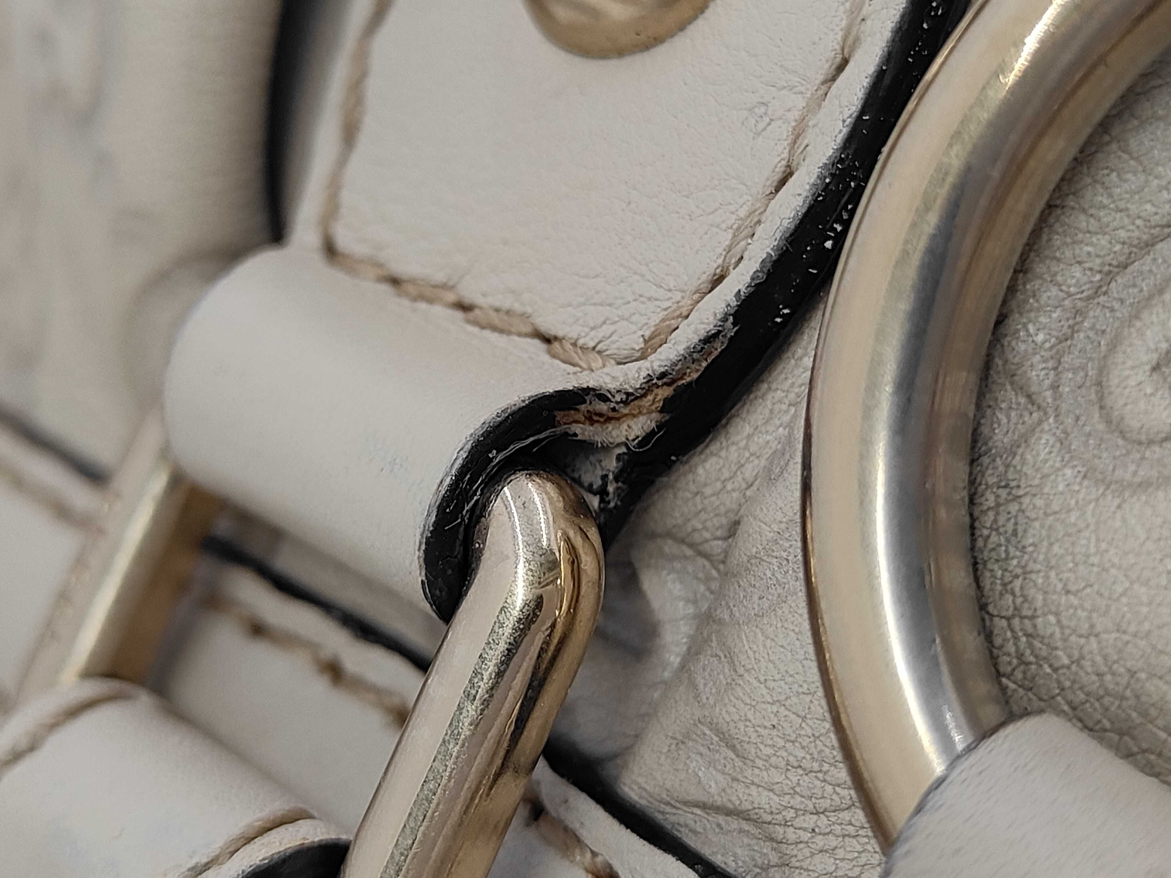 handbag Sookie striped leather white 247902 bag — view 6