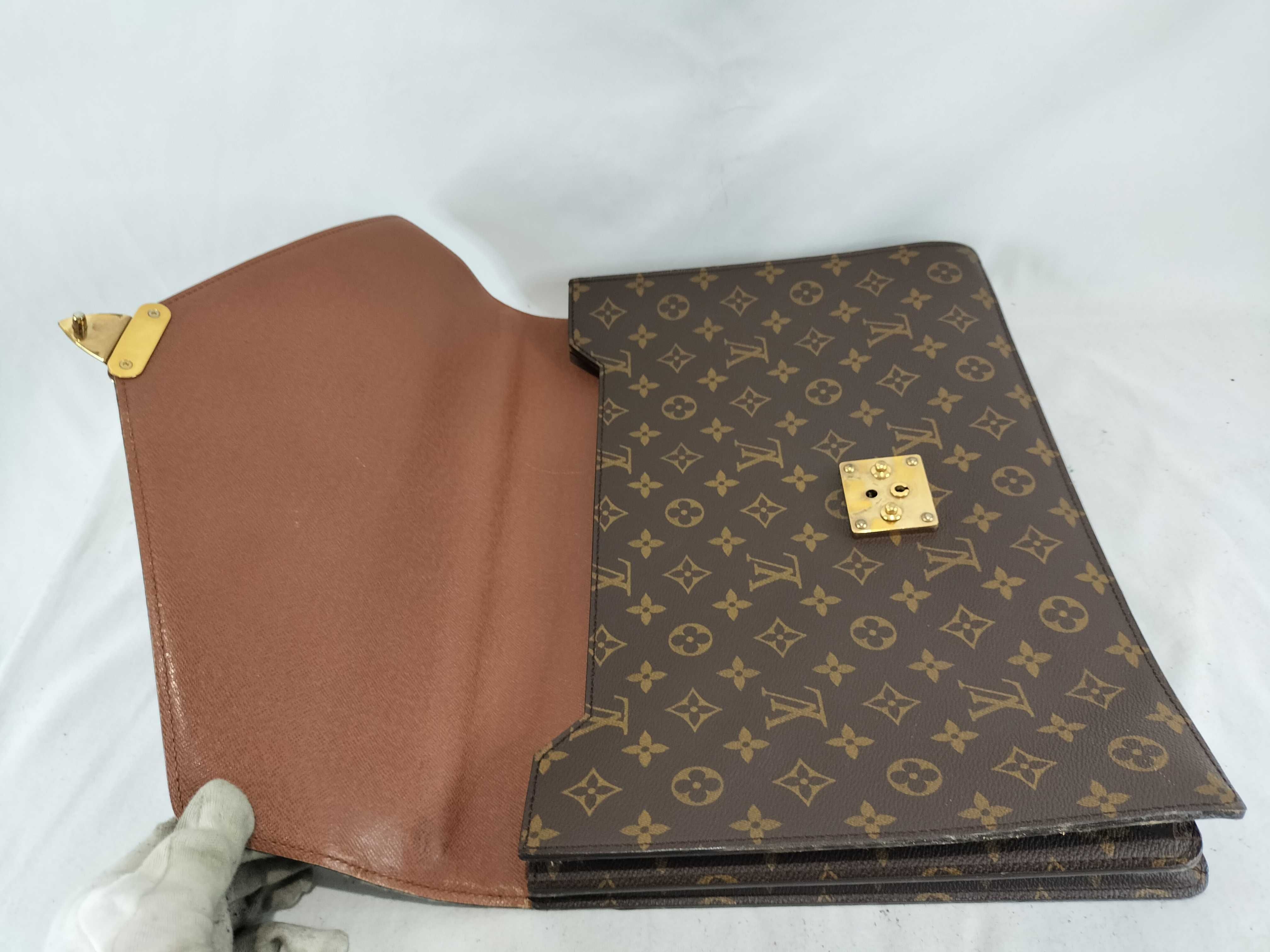 Monogram Serviette Conseil Business Bag — view 9