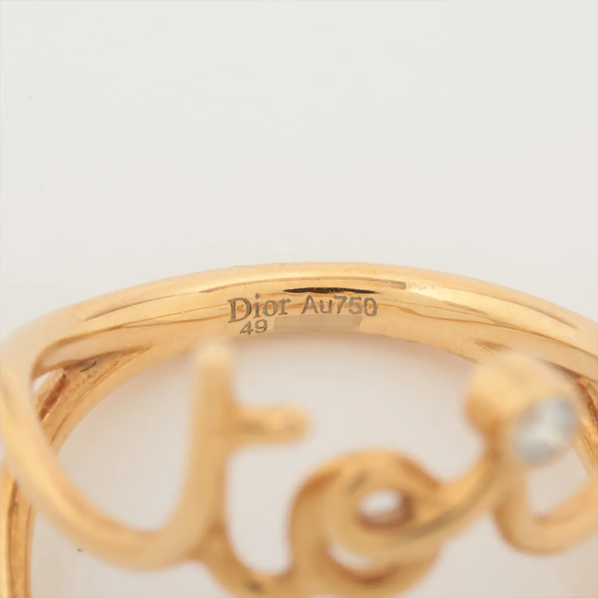 toi moi diamond ring 750(YG) 3.3g 49 186177 dent — view 3