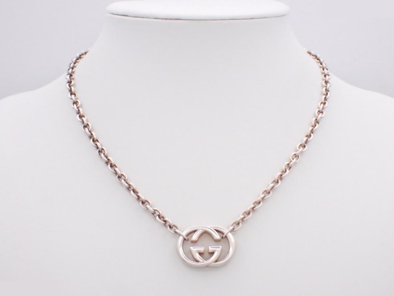Interlocking Necklace, 925 sterling silver, 28.0g, chain approximately 42cm — view 3