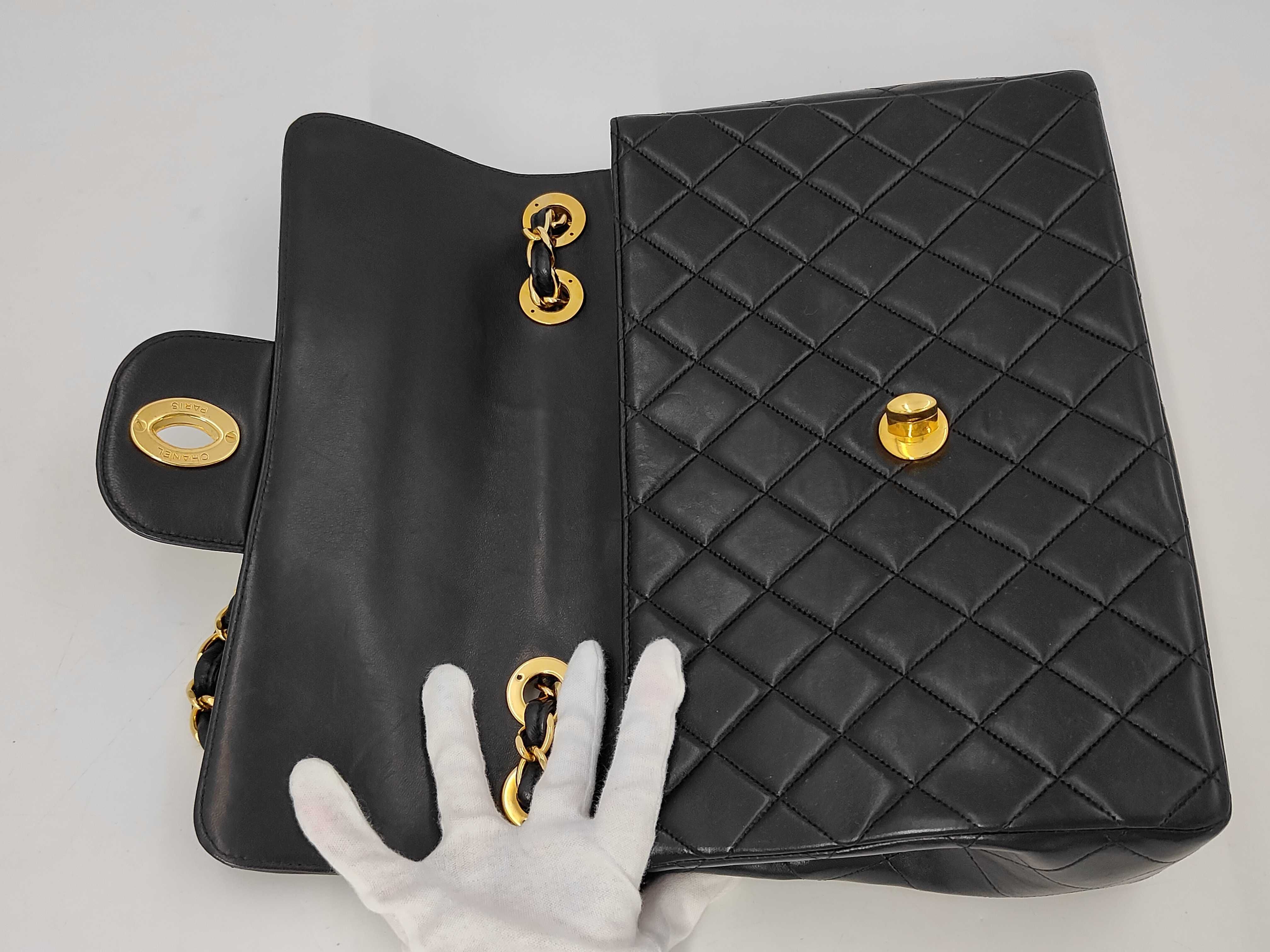 Chain Shoulder Bag, Large Matelassé, 30cm, Lambskin, with original seal and card. — view 11