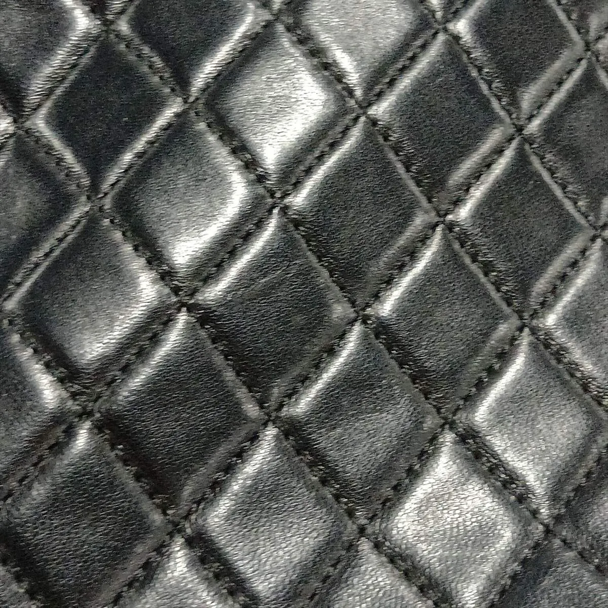 Matelassé Lambskin Single Flap Single Chain Bag, Pearl Black with Gold Hardware, 17750268, Serial Number 17 — view 13