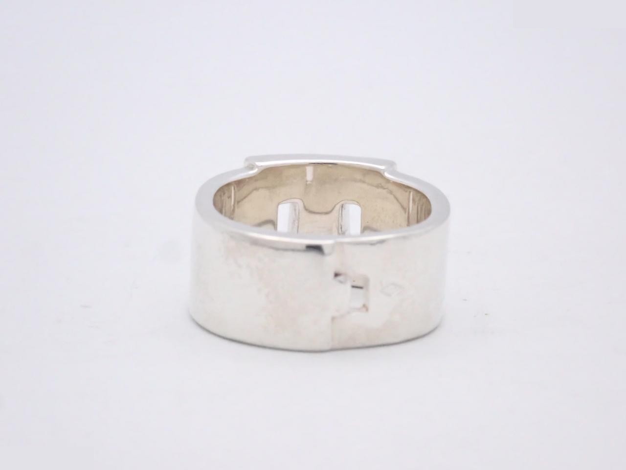 H logo Hercules wide ring, stamped #54, actual size #12.5, 925g/11.0g — view 2