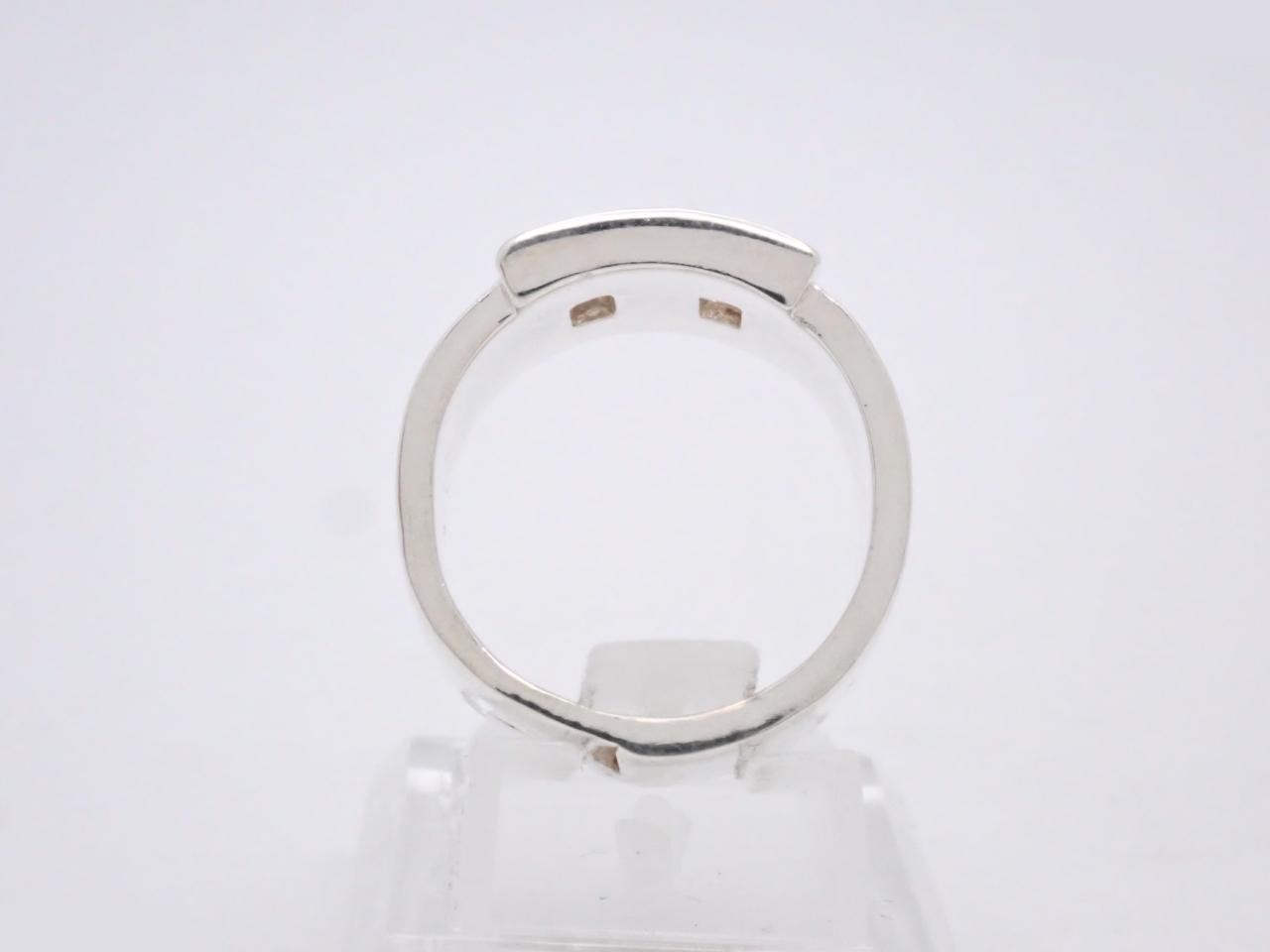 H logo Hercules wide ring, stamped #54, actual size #12.5, 925g/11.0g — view 3