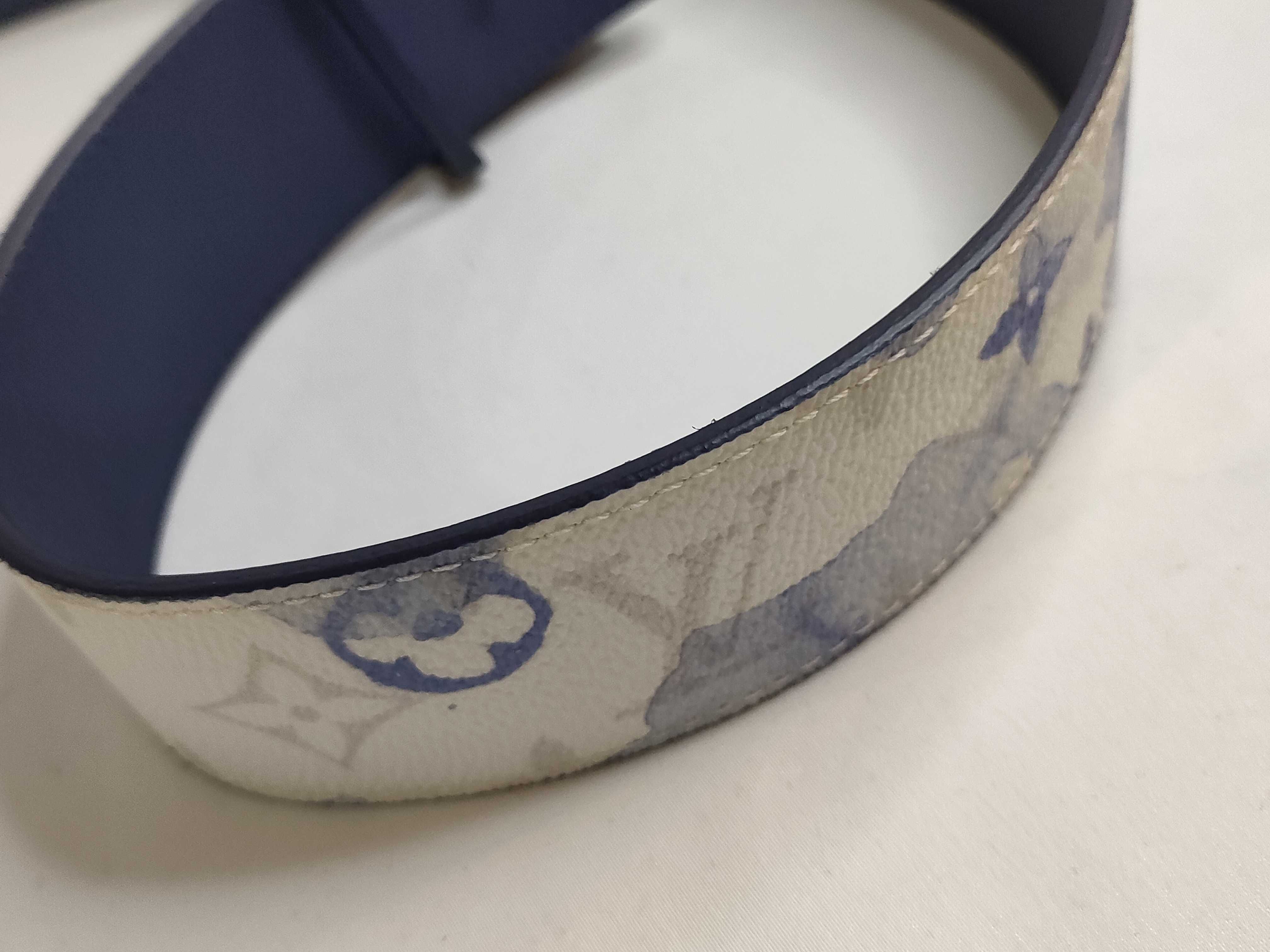 Ceinture LV Shape Belt Fashion Monogram Water Blue White M0358 95/38 Belt — view 8