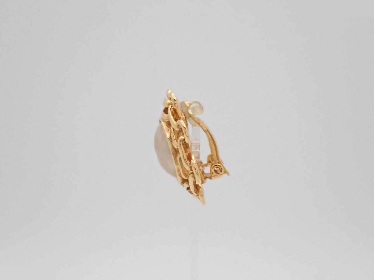 Faux pearl earrings, 25.2g — view 3