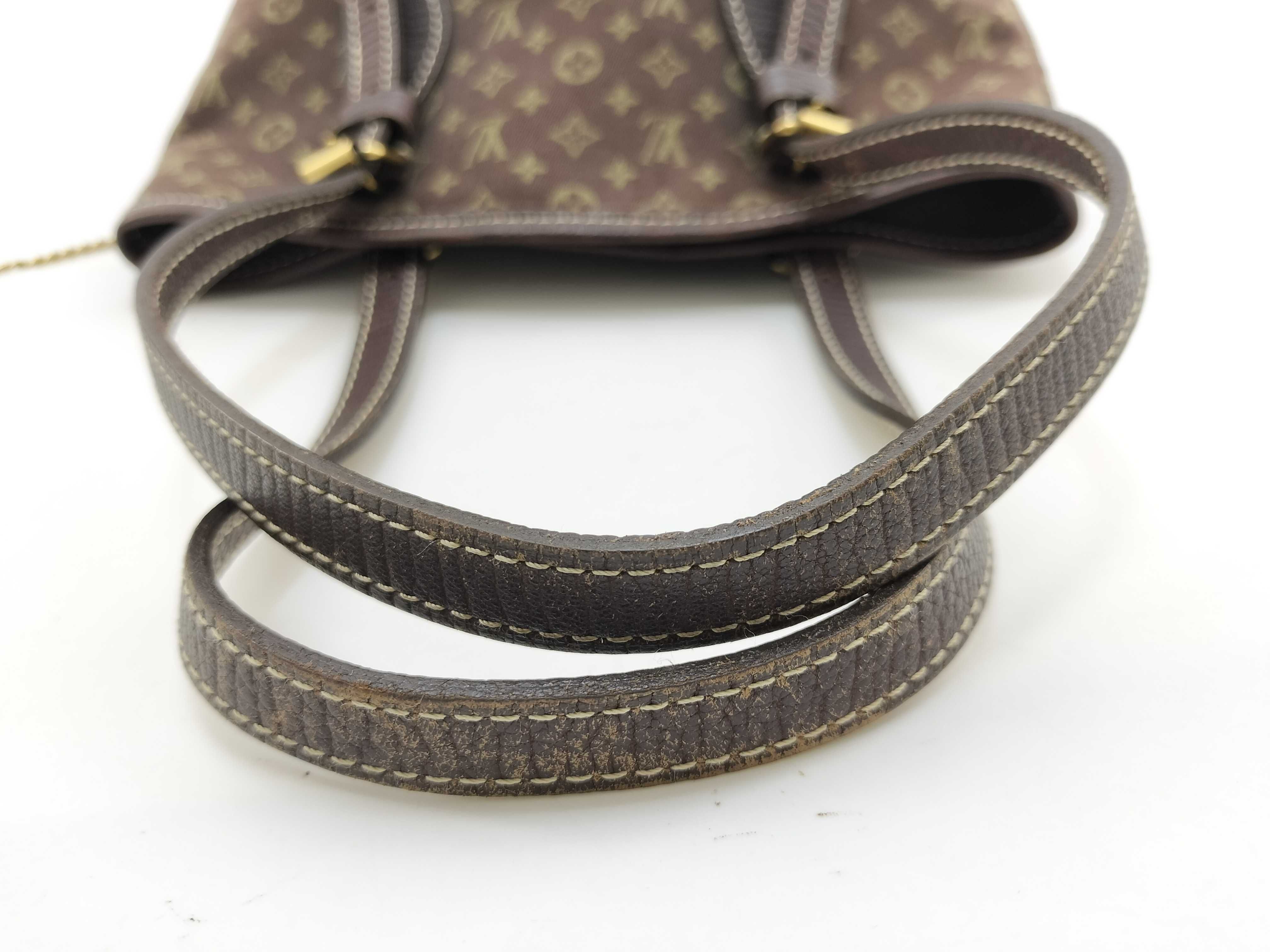 Monogram Mini Run Vuitton Monogram Mini Petit Bucket PM Handbag with Pouch Tote Bag — view 8