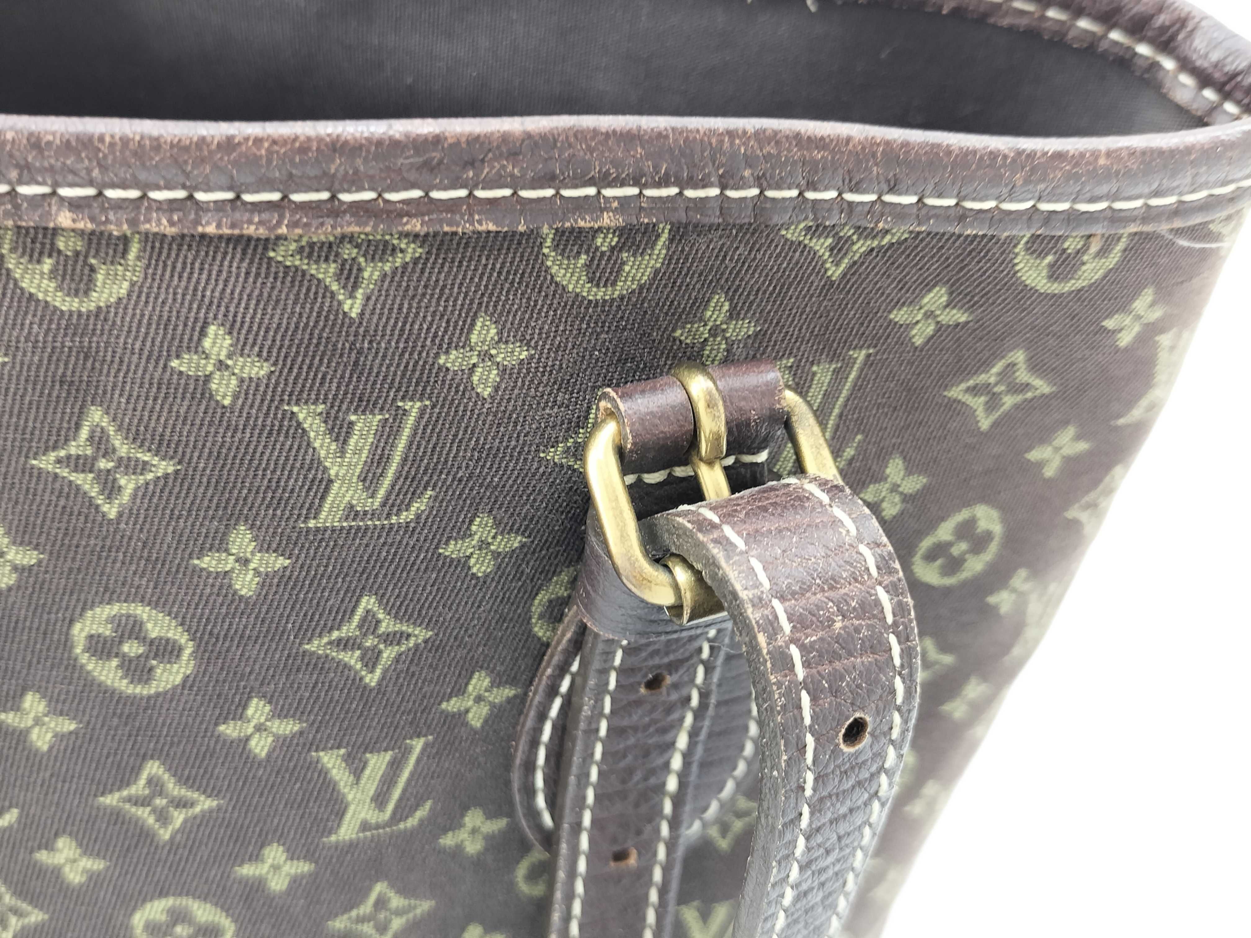 Monogram Mini Run Vuitton Monogram Mini Petit Bucket PM Handbag with Pouch Tote Bag — view 9
