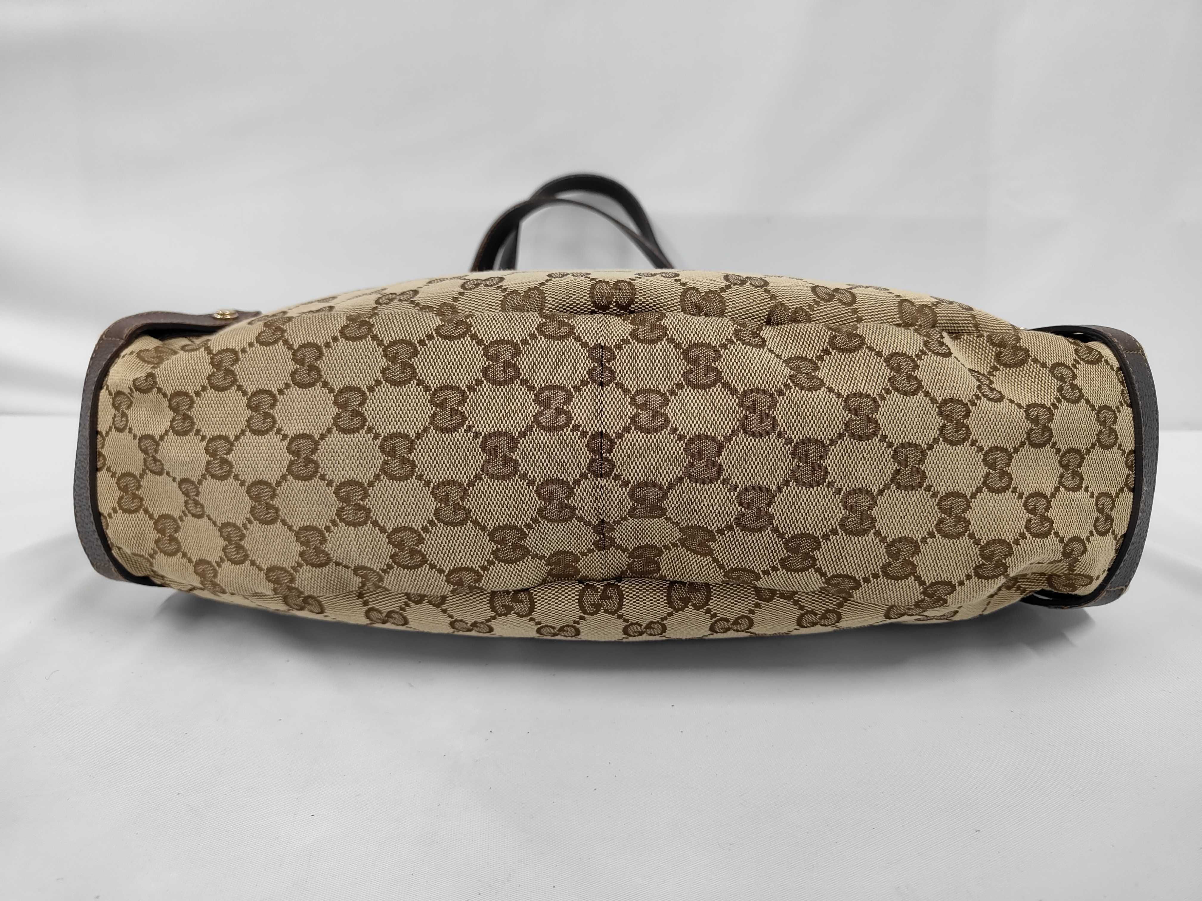 Abbey GG Monogram 130736 Leather Handbag Shoulder Bag — view 3