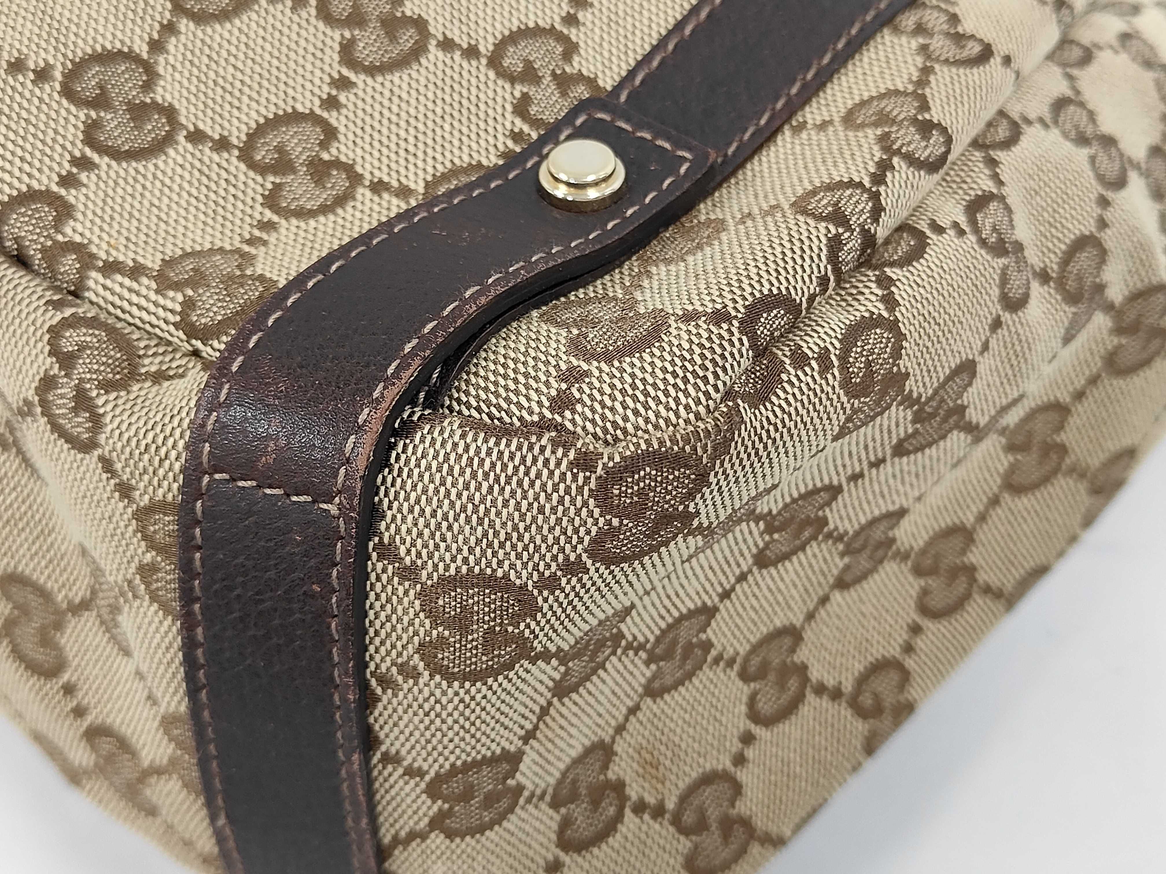 Abbey GG Monogram 130736 Leather Handbag Shoulder Bag — view 4