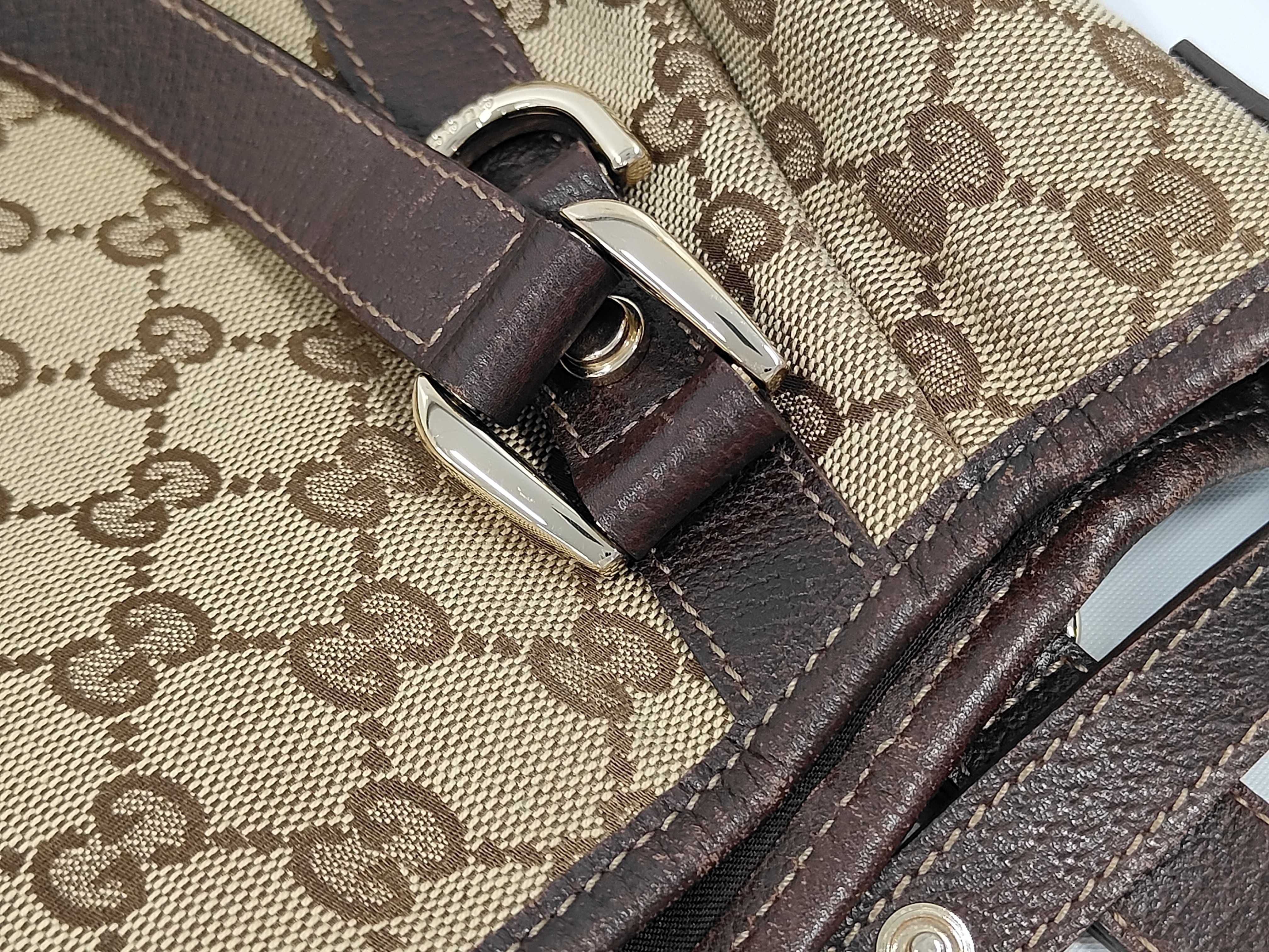 Abbey GG Monogram 130736 Leather Handbag Shoulder Bag — view 7