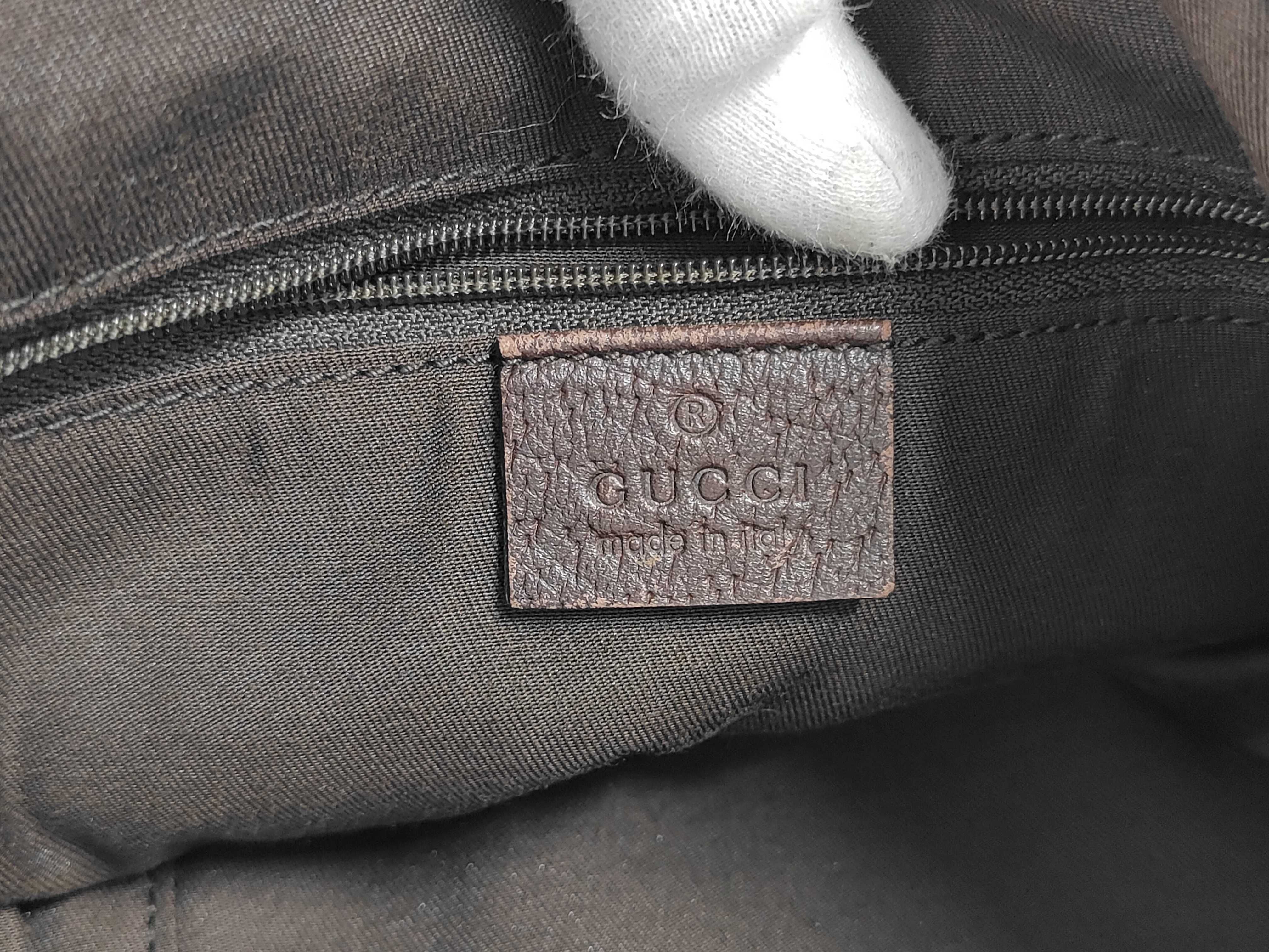 Abbey GG Monogram 130736 Leather Handbag Shoulder Bag — view 9