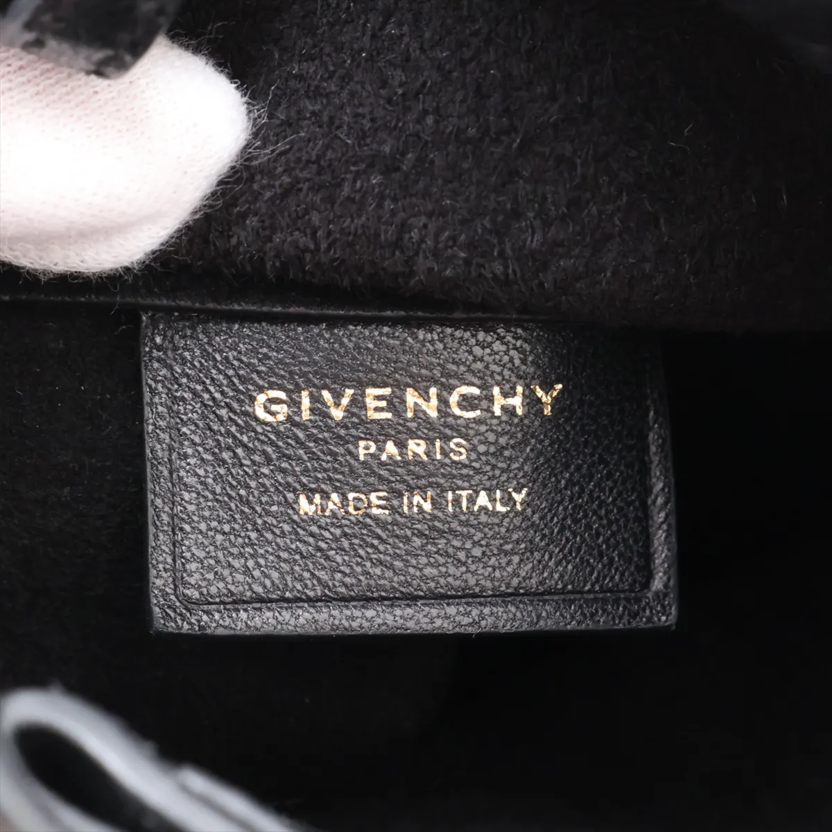 Pinch Me Leather 2-Way Handbag, Black — view 9