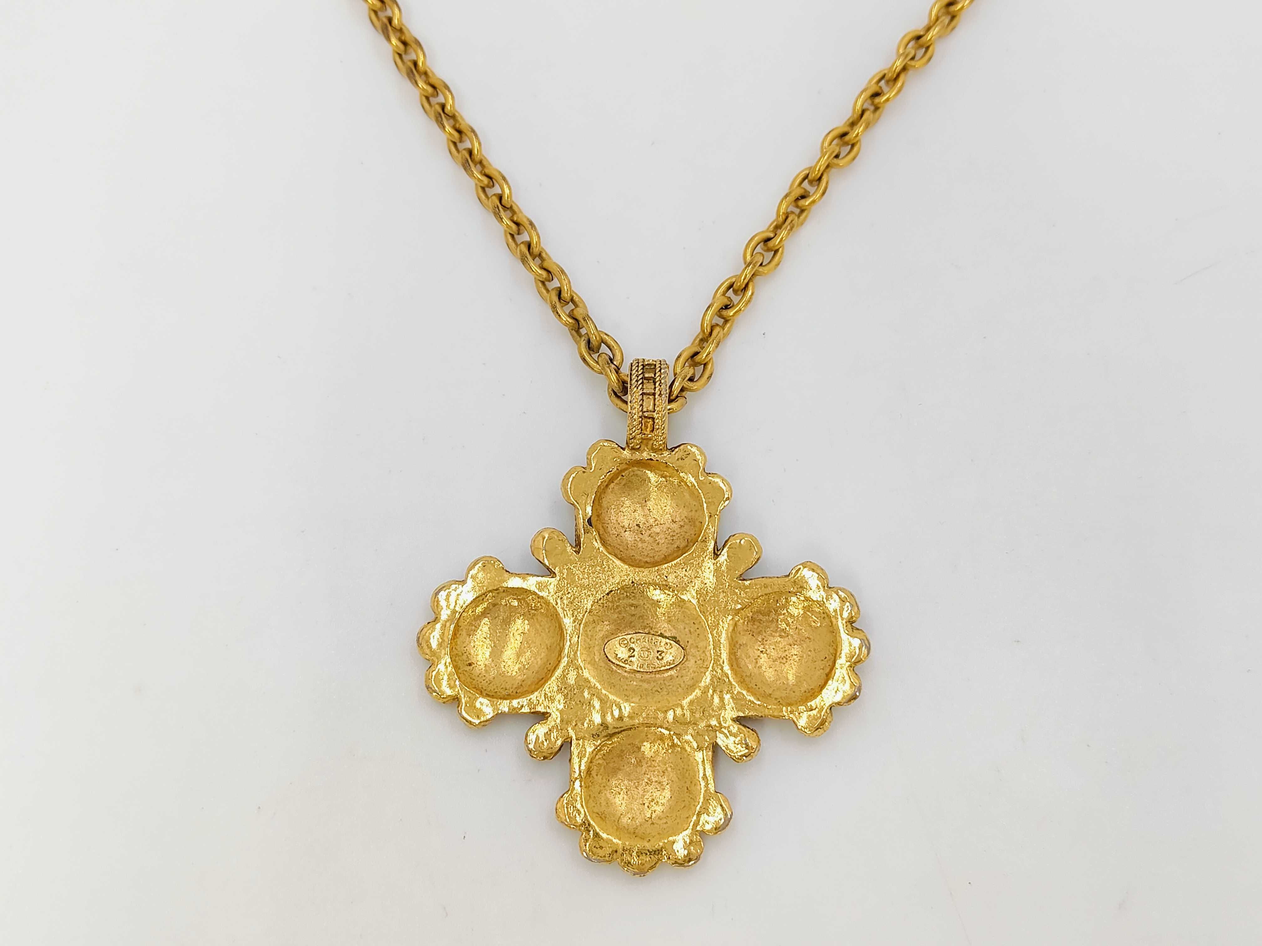 Lion Cross Long Necklace 23 Necklace — view 2