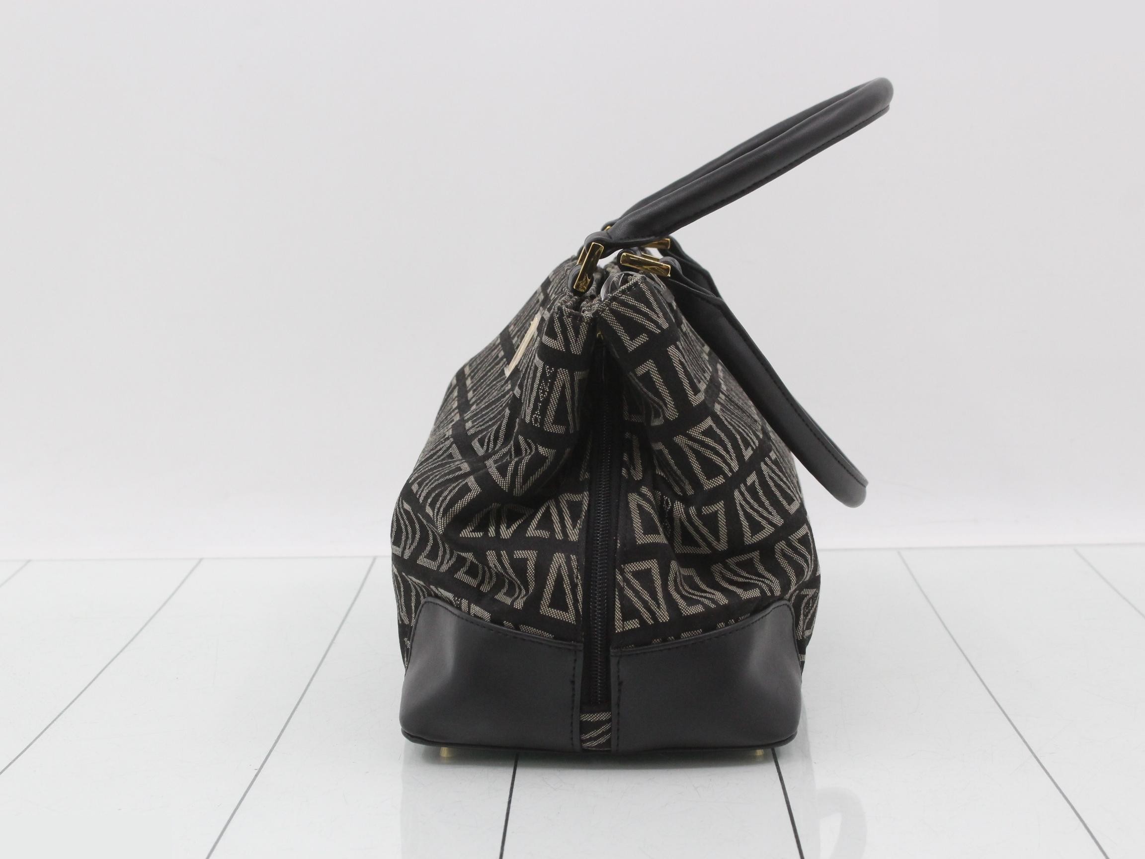 Diana Valentino handbag, canvas and leather. — view 3
