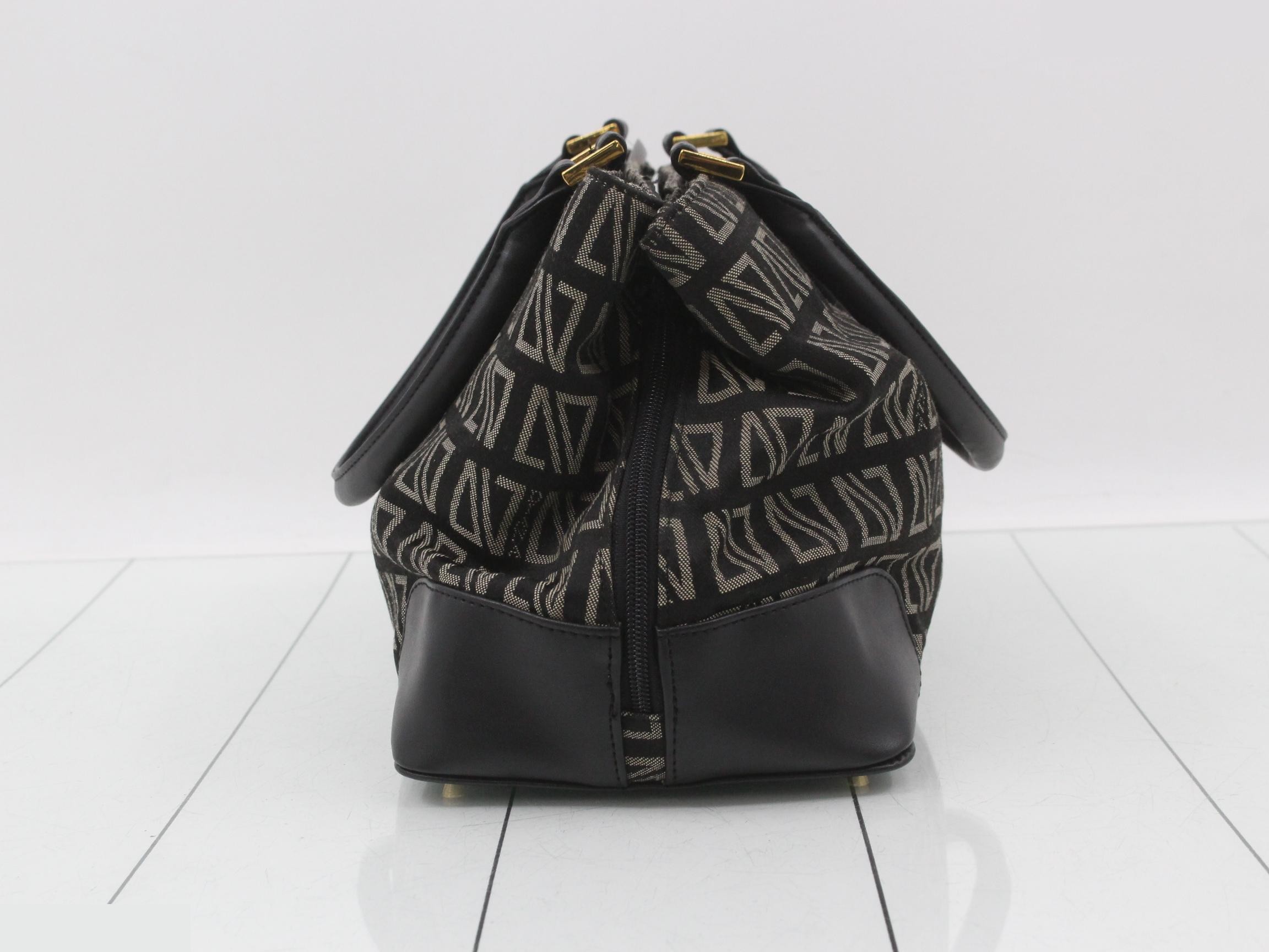 Diana Valentino handbag, canvas and leather. — view 4