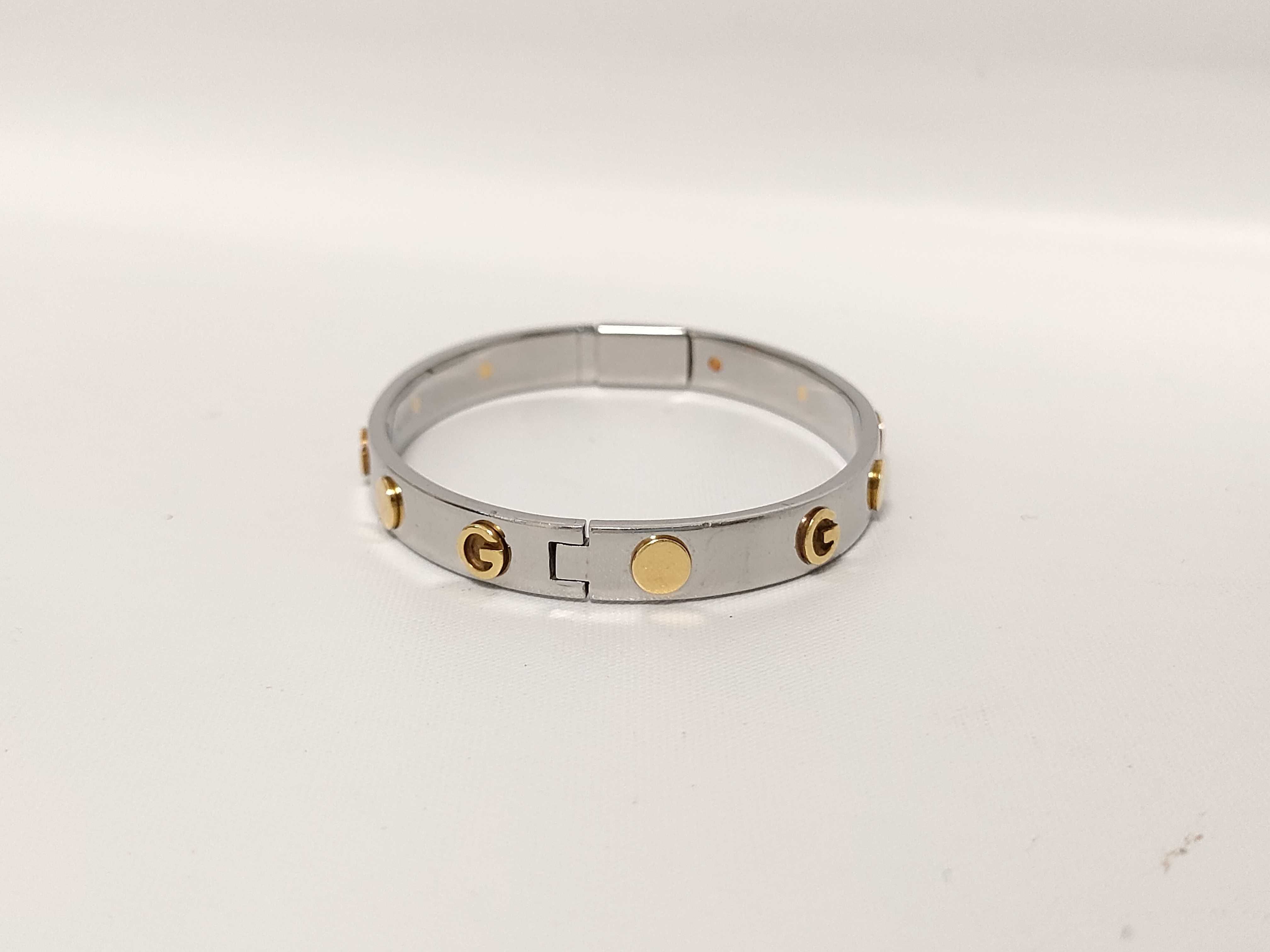 G-mark logo bangle YG x SS #17 Bracelet/Bangle — view 2