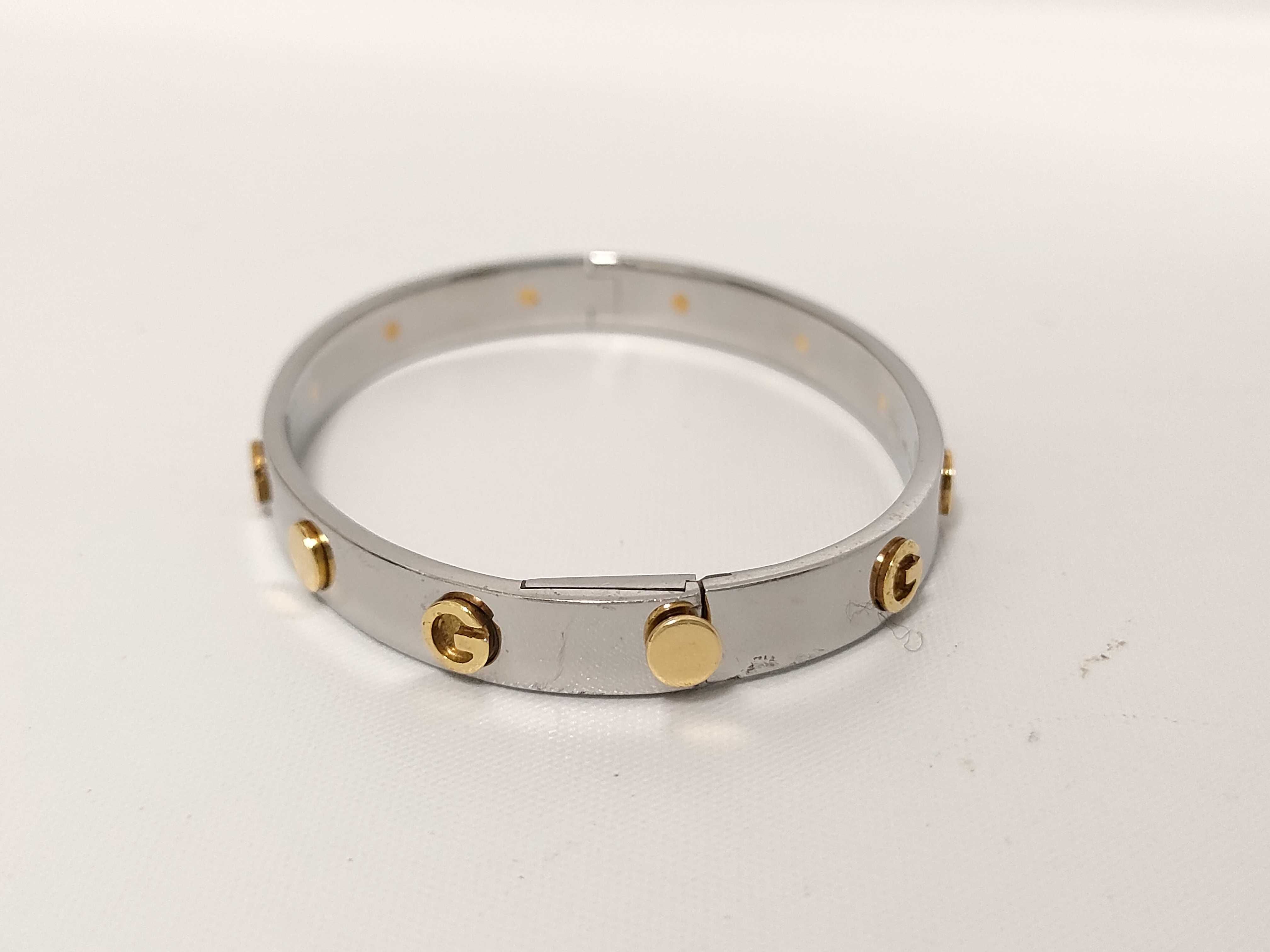 G-mark logo bangle YG x SS #17 Bracelet/Bangle — view 4