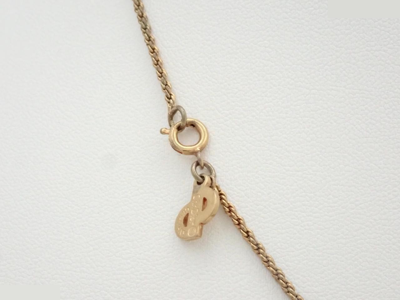 Other lines: Precious metal necklace, logo, gold chain, approximately 38cm. — view 2