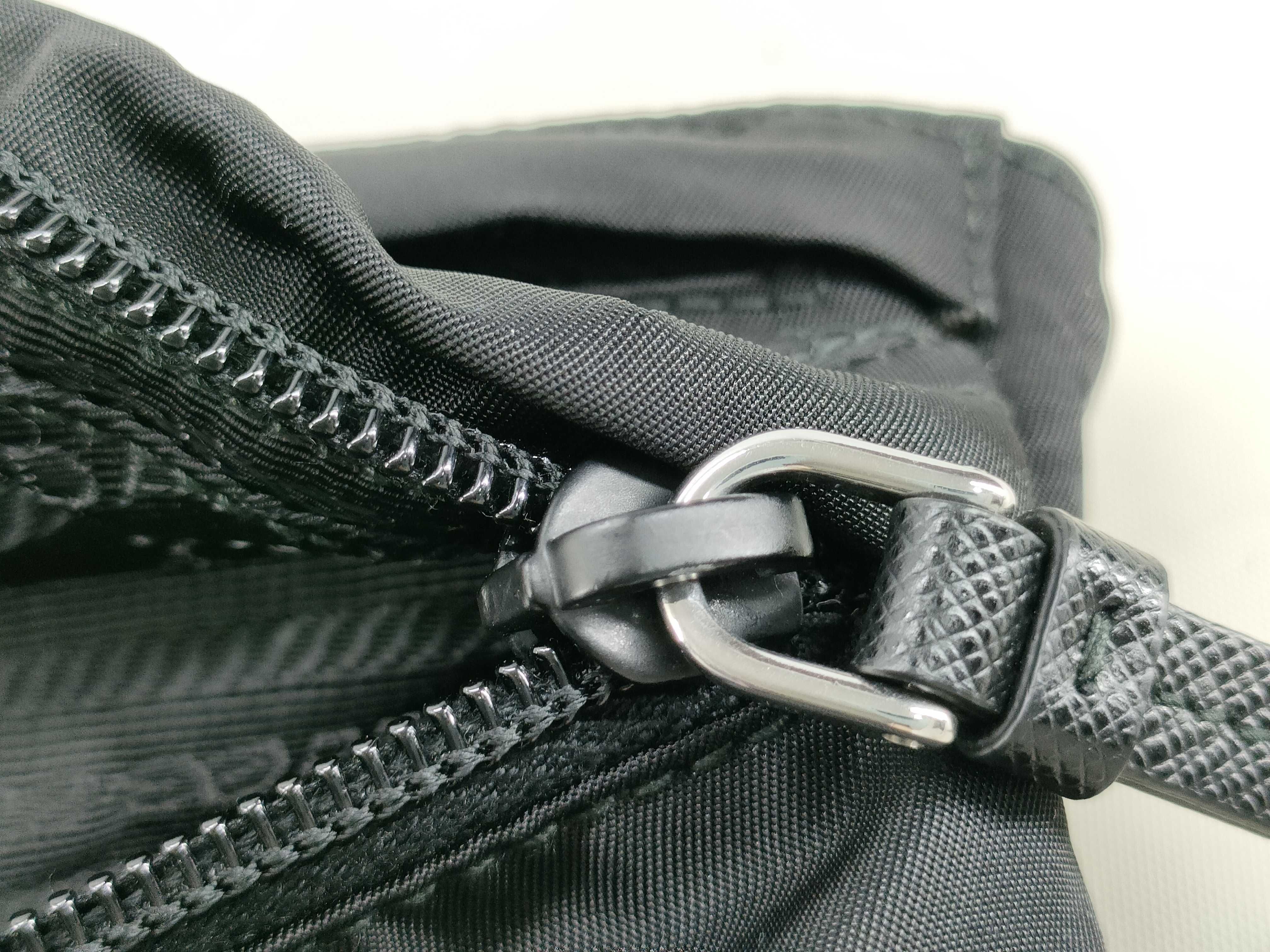 Nylon Prada Tessuto Nylon Body Bag Black 1BL011 Waist Bag — view 11