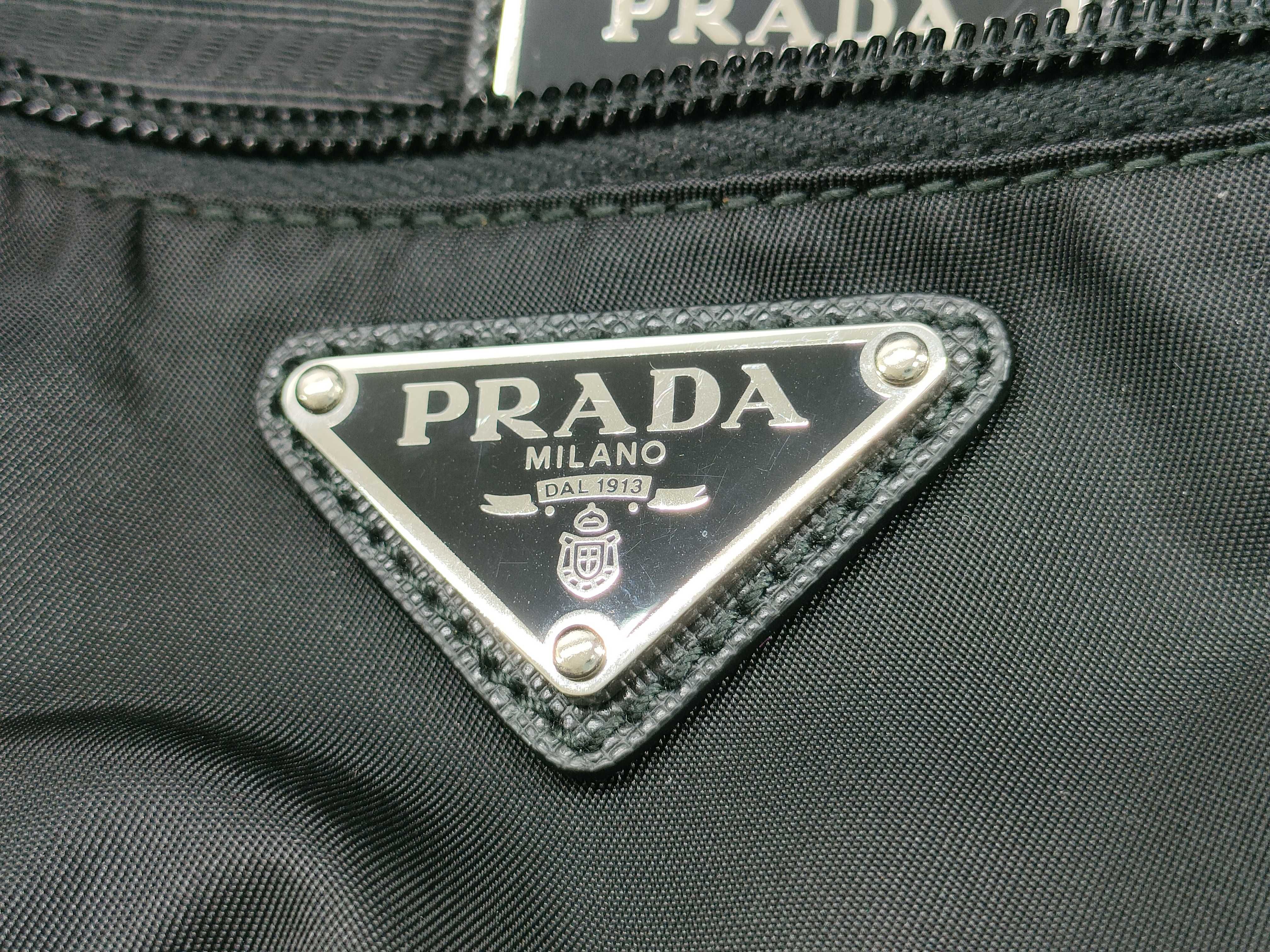 Nylon Prada Tessuto Nylon Body Bag Black 1BL011 Waist Bag — view 12