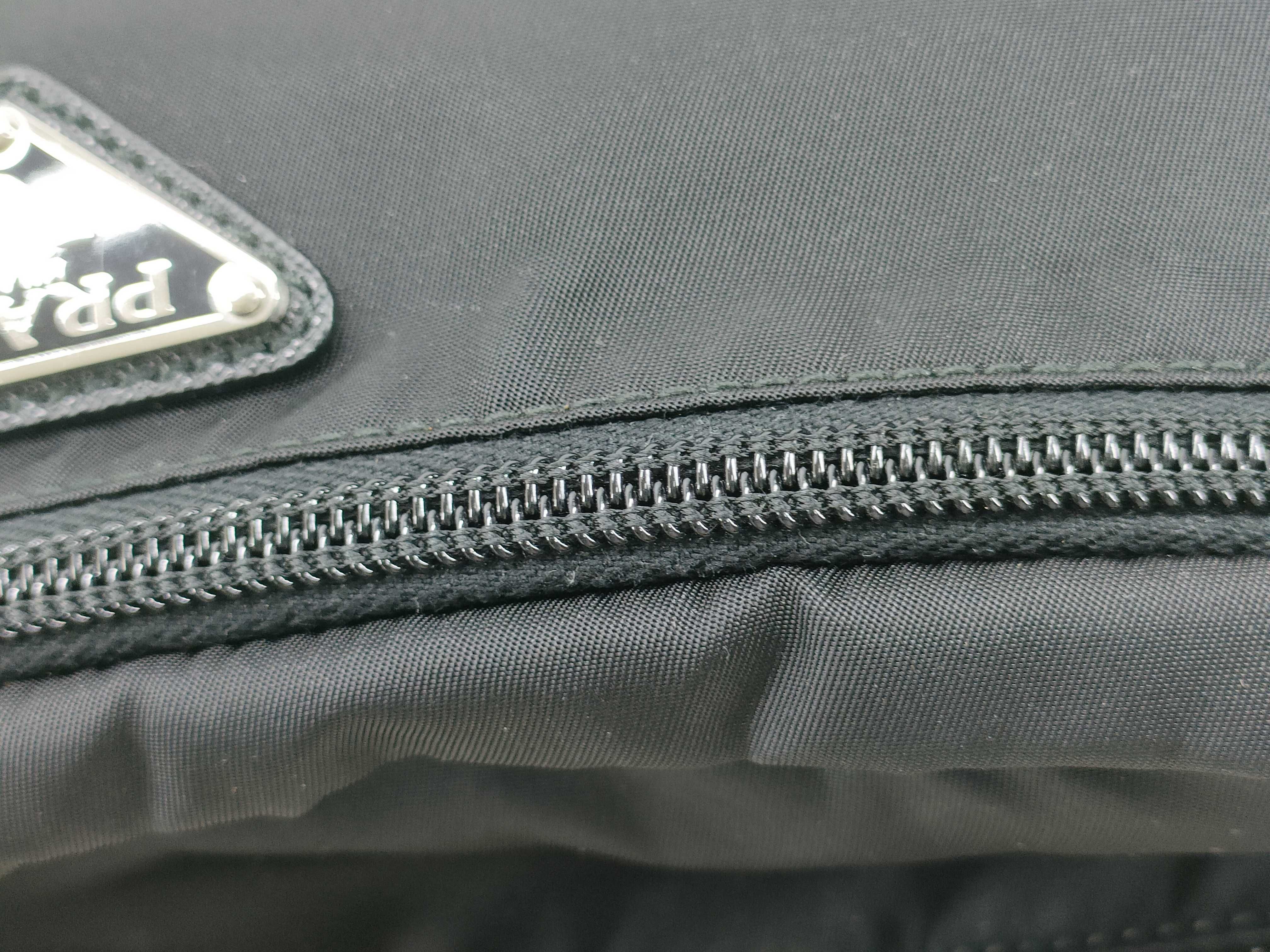Nylon Prada Tessuto Nylon Body Bag Black 1BL011 Waist Bag — view 7