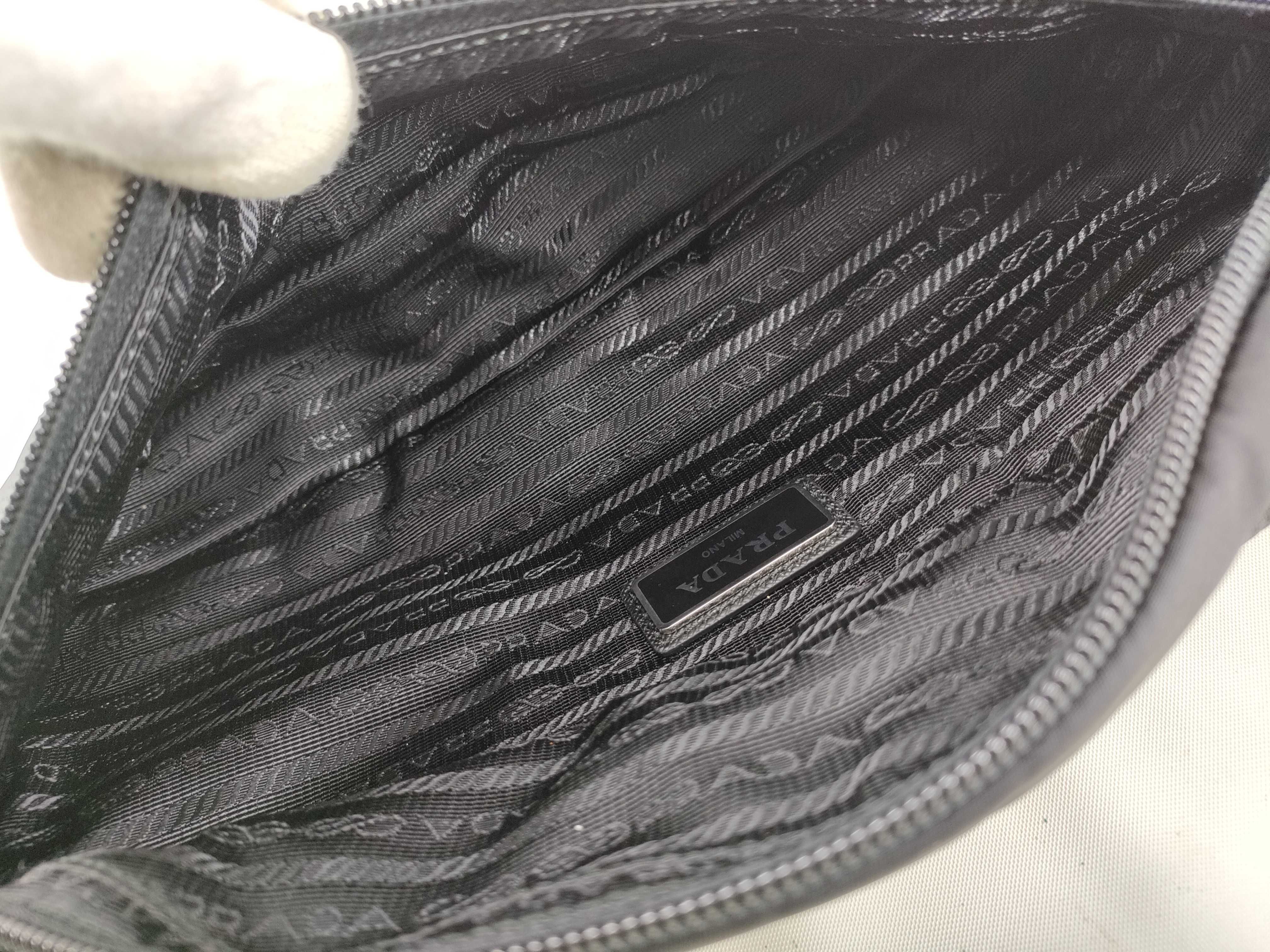 Nylon Prada Tessuto Nylon Body Bag Black 1BL011 Waist Bag — view 8