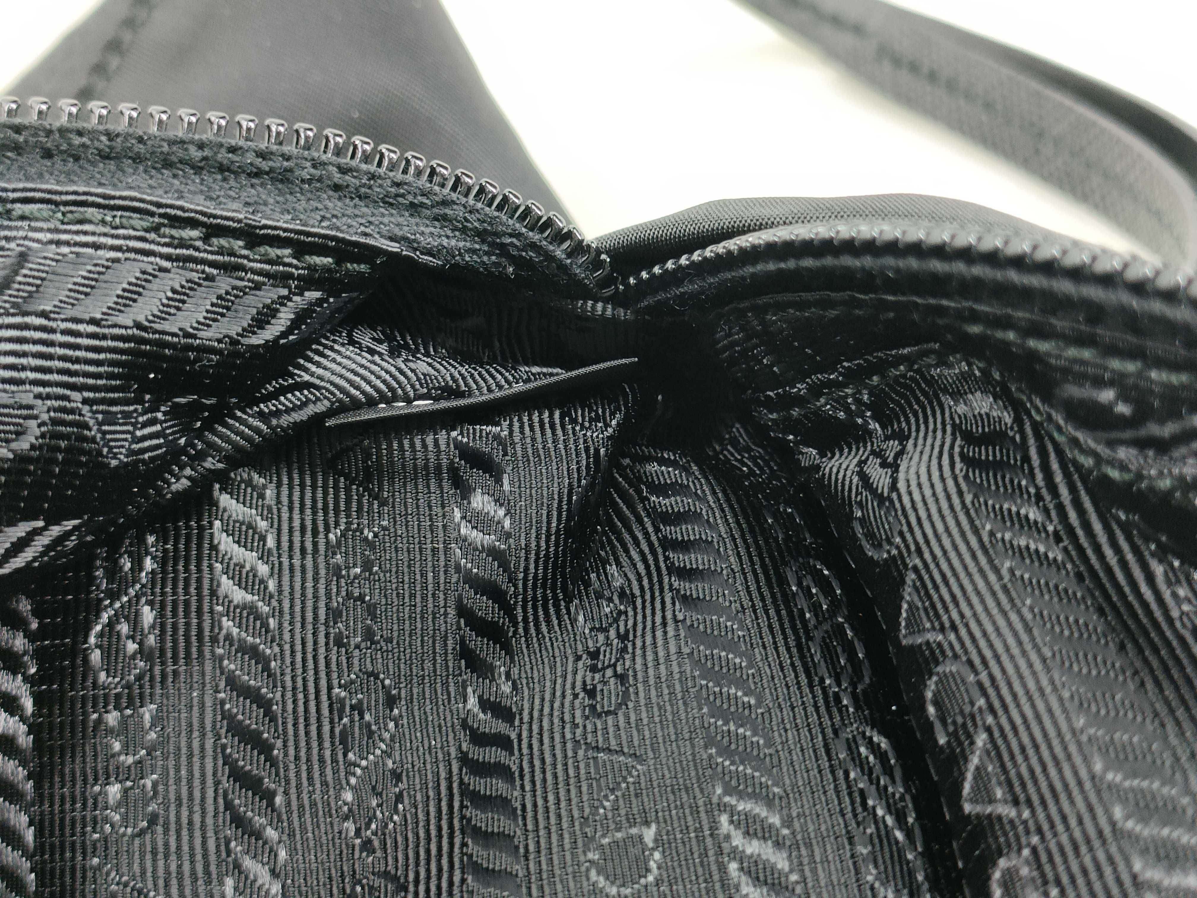Nylon Prada Tessuto Nylon Body Bag Black 1BL011 Waist Bag — view 9