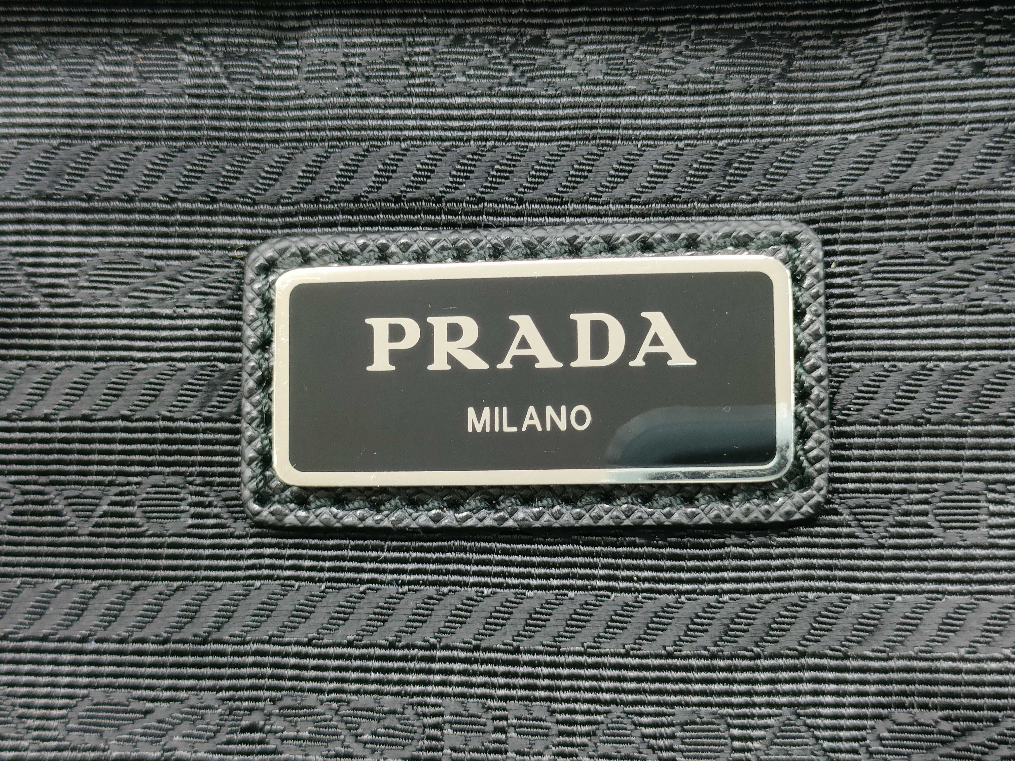 Nylon Prada Tessuto Nylon Body Bag Black 1BL011 Waist Bag — view 10