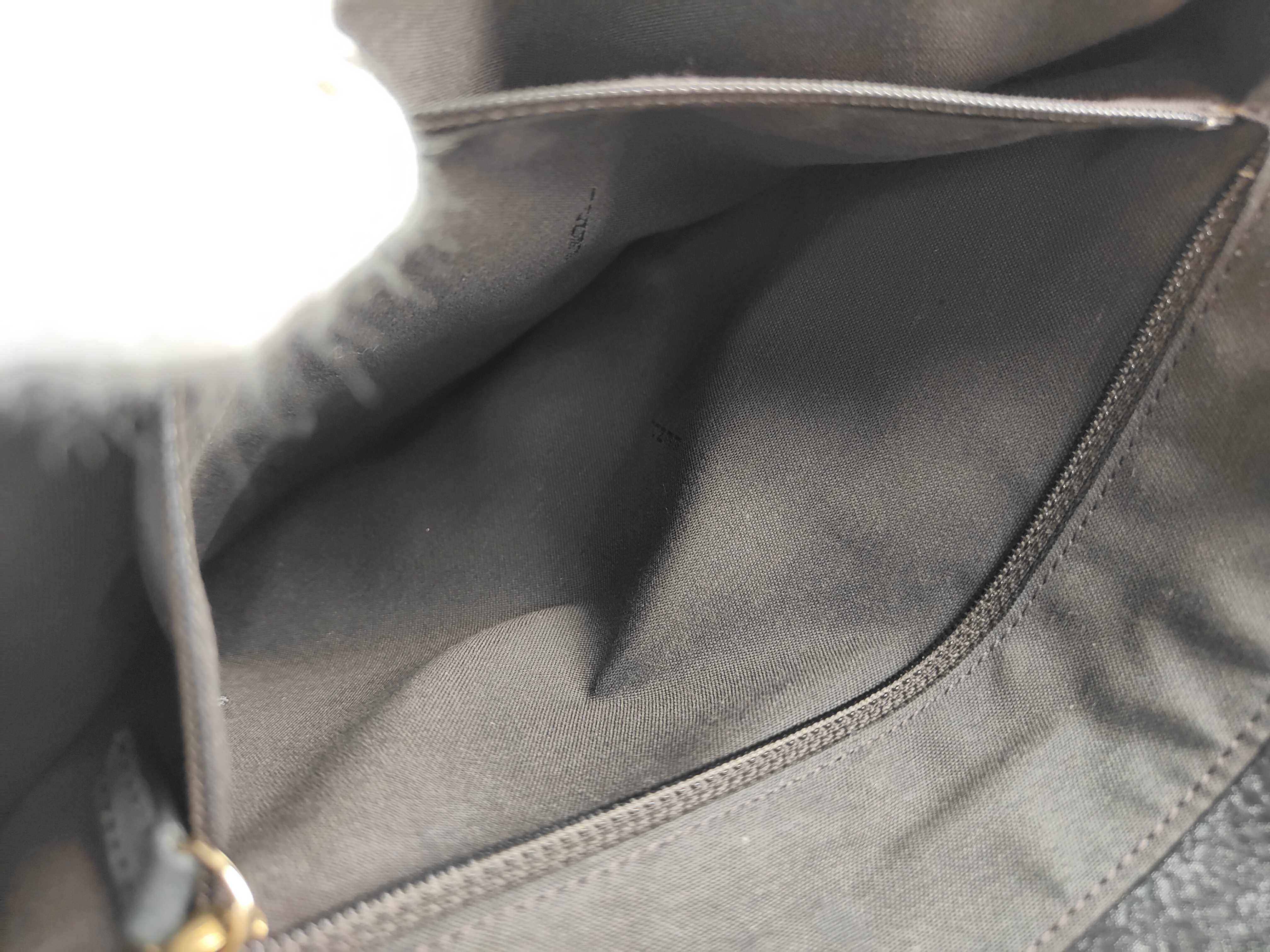 Leather Shoulder Bag, Black — view 11
