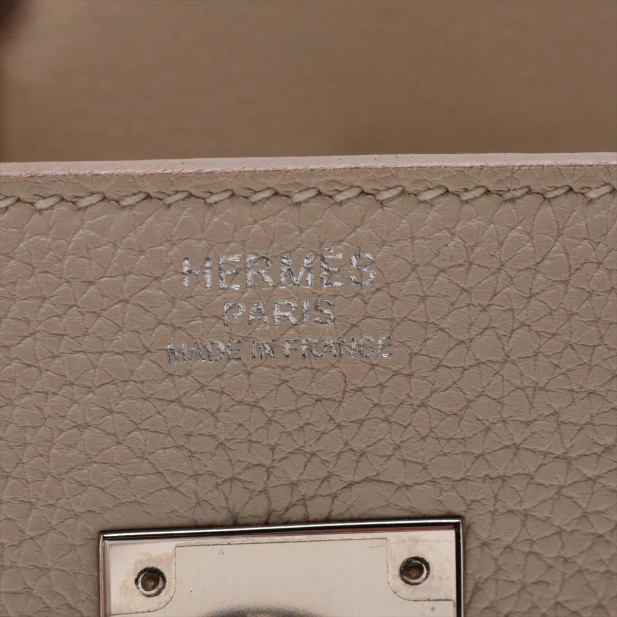 [Individually packaged] Hermes Birkin 30 Letournée Togo Beton Silver Hardware C: 2018 — view 10
