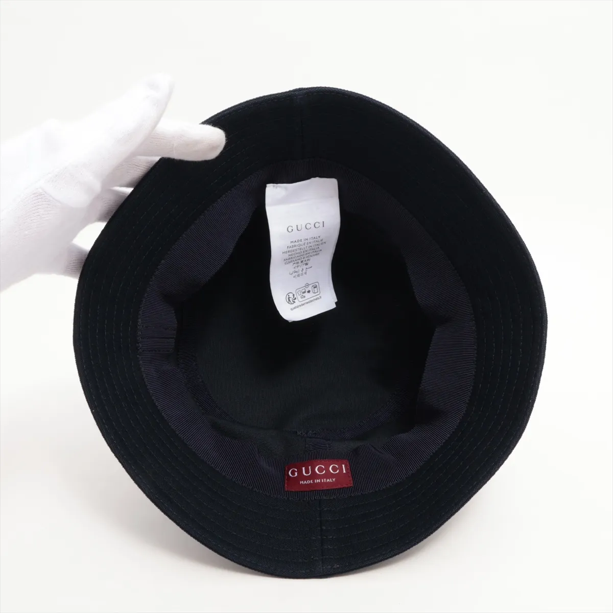 817447 4HBDP Logo Bucket Hat L Cotton Navy Threaded — view 4