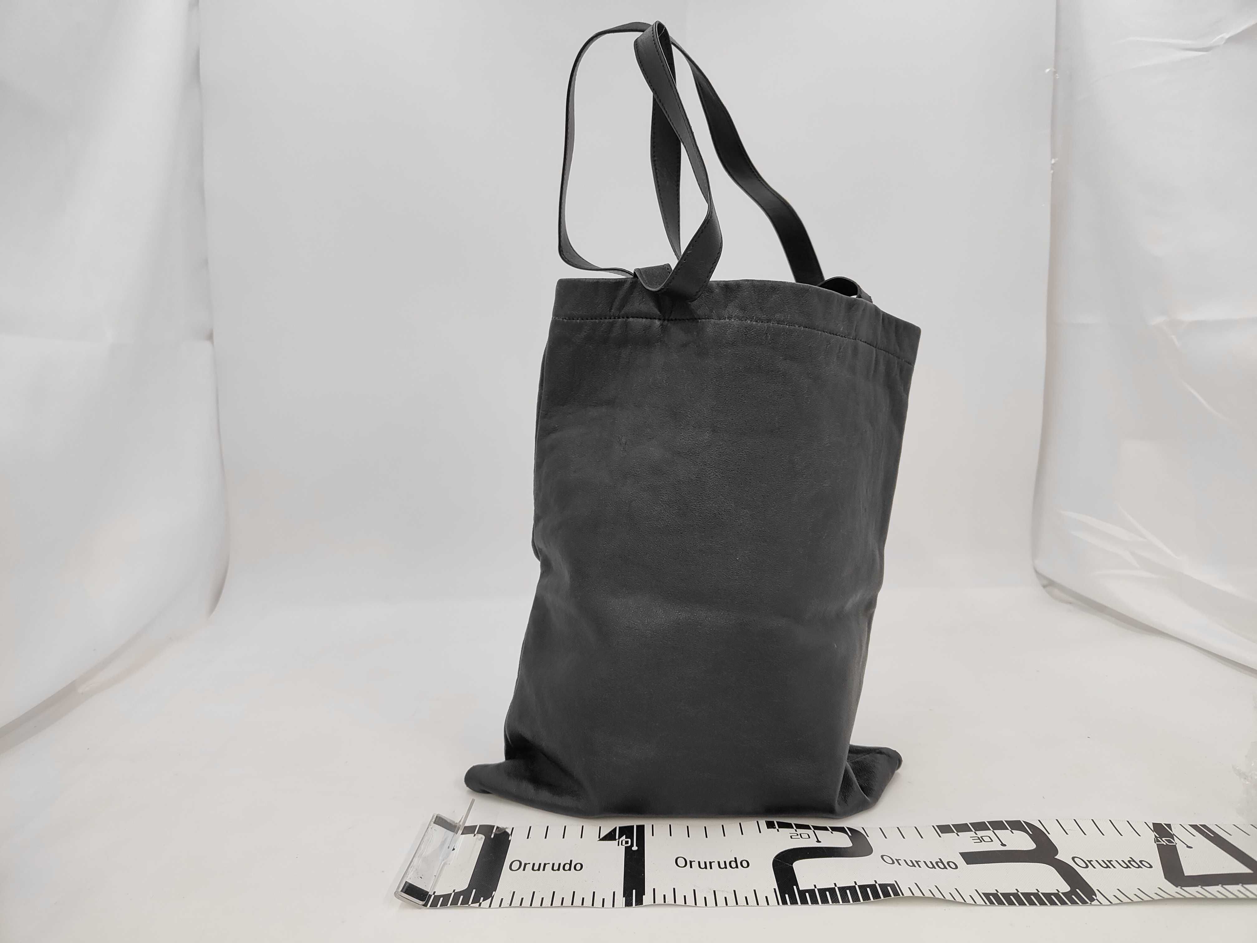 Leather Tote Bag, Black, with Dust Bag. — view 2