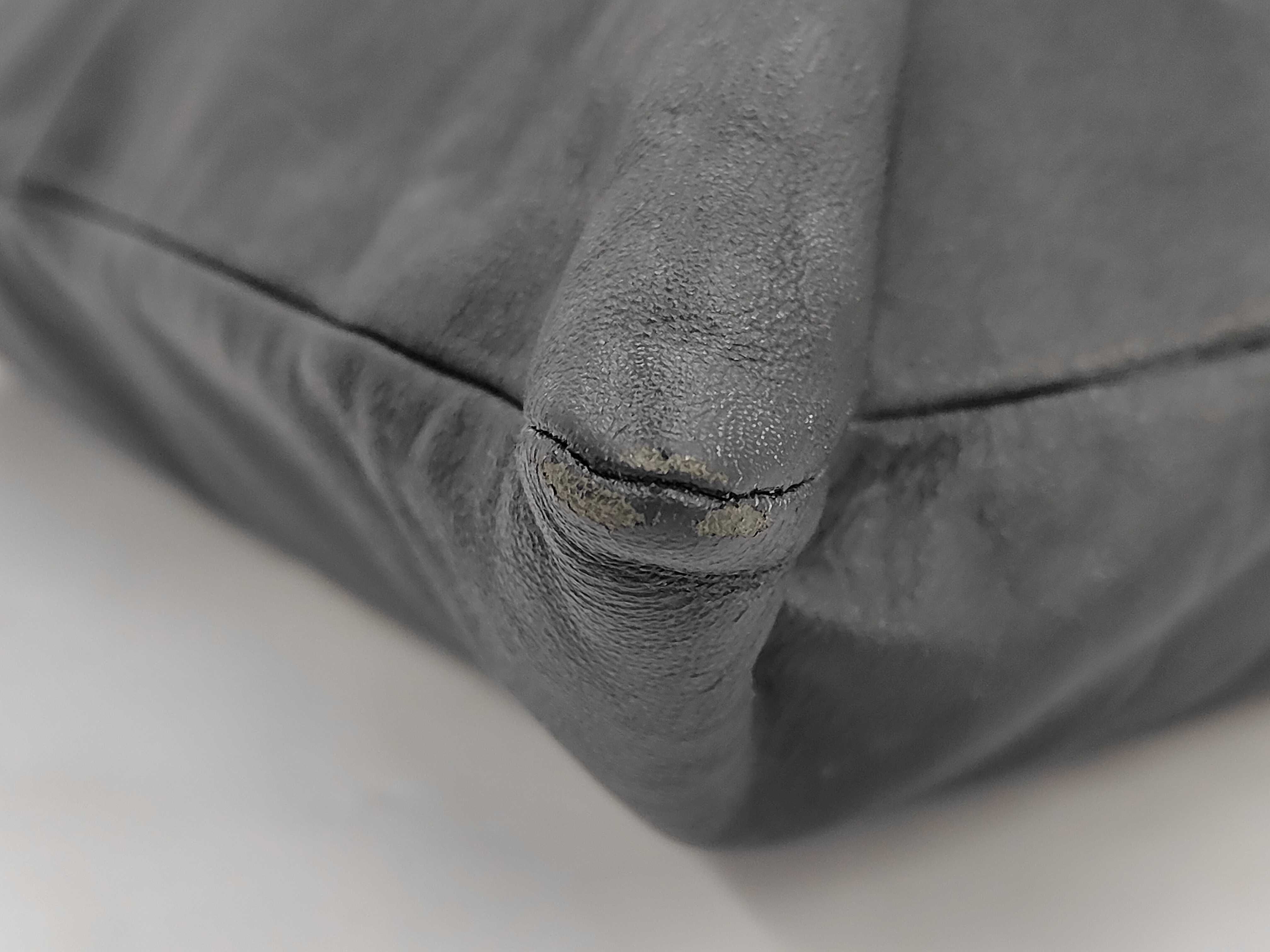 Leather Tote Bag, Black, with Dust Bag. — view 4