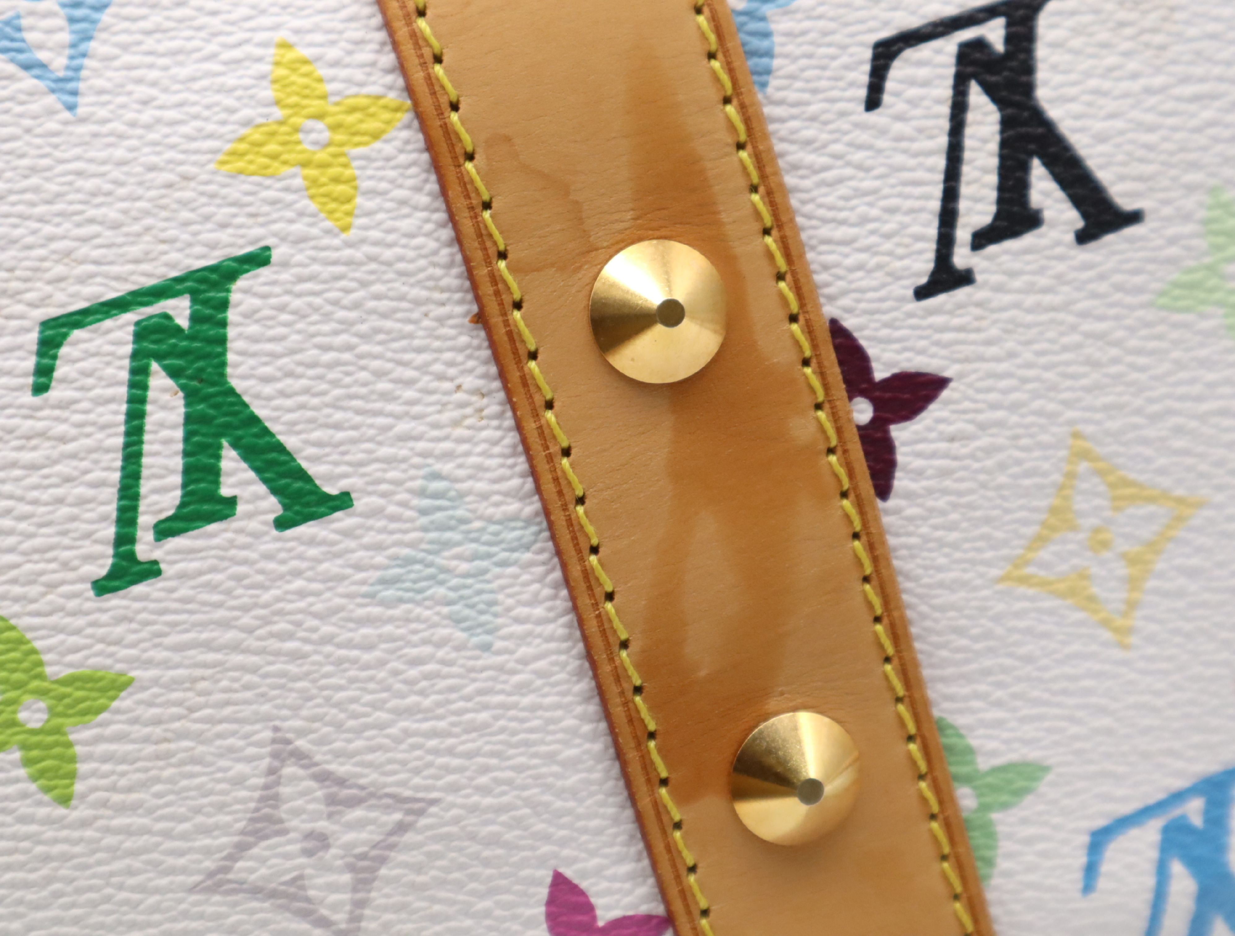 M92641 Multicolor Keepall 45 Boston Bag with 2 Keys, Clochette, Name Tag, and Handle Strap. — view 14