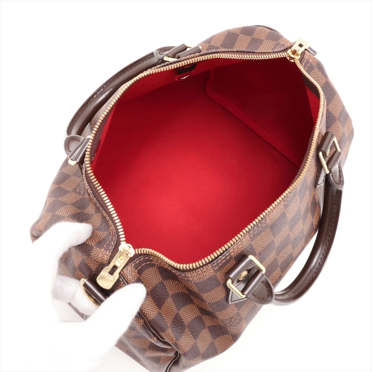 Damier Speedy Bandoulière 30 N41183 CT0124 Brown — view 9
