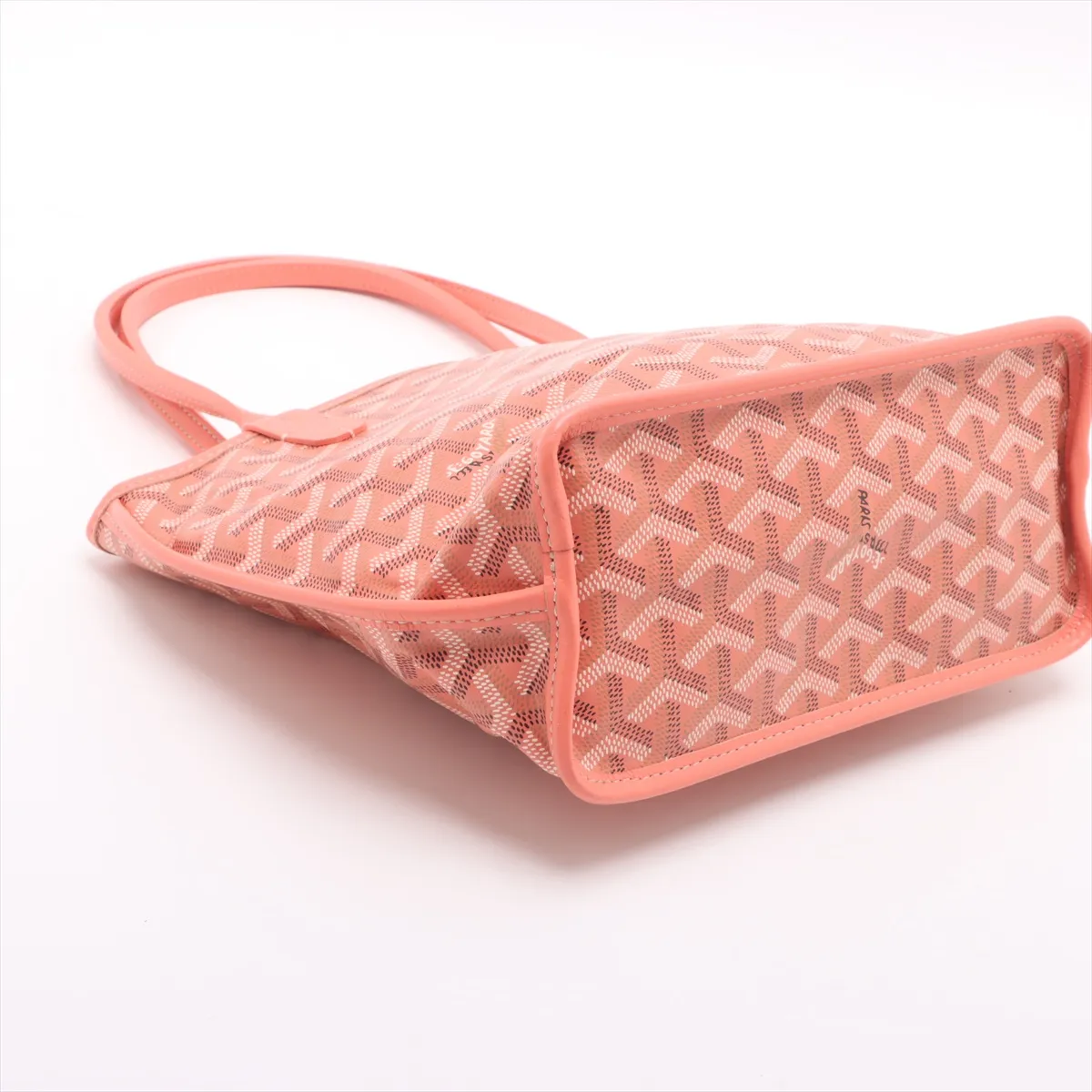 Ange Mini PVC x Leather Tote Bag Orange — view 4