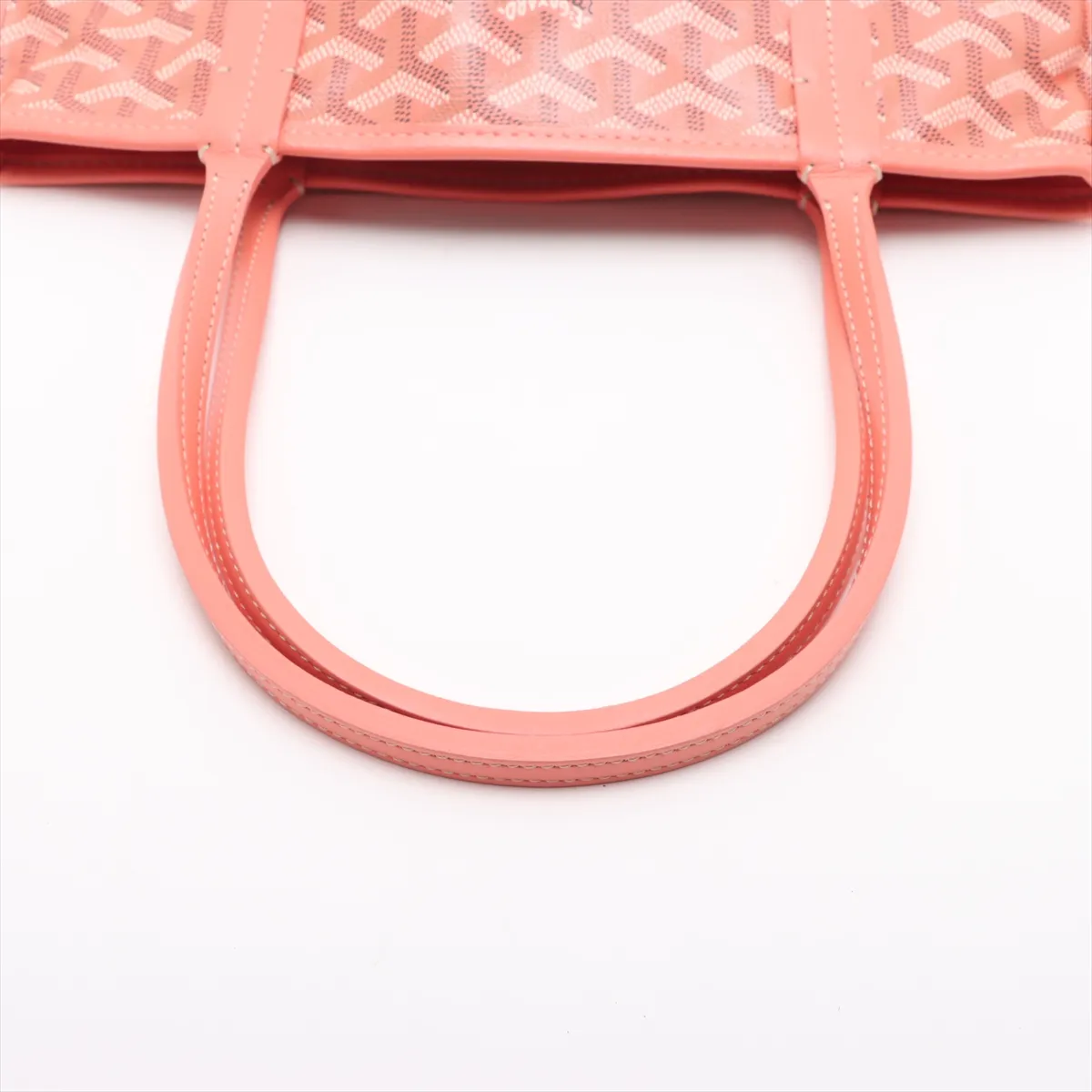Ange Mini PVC x Leather Tote Bag Orange — view 5