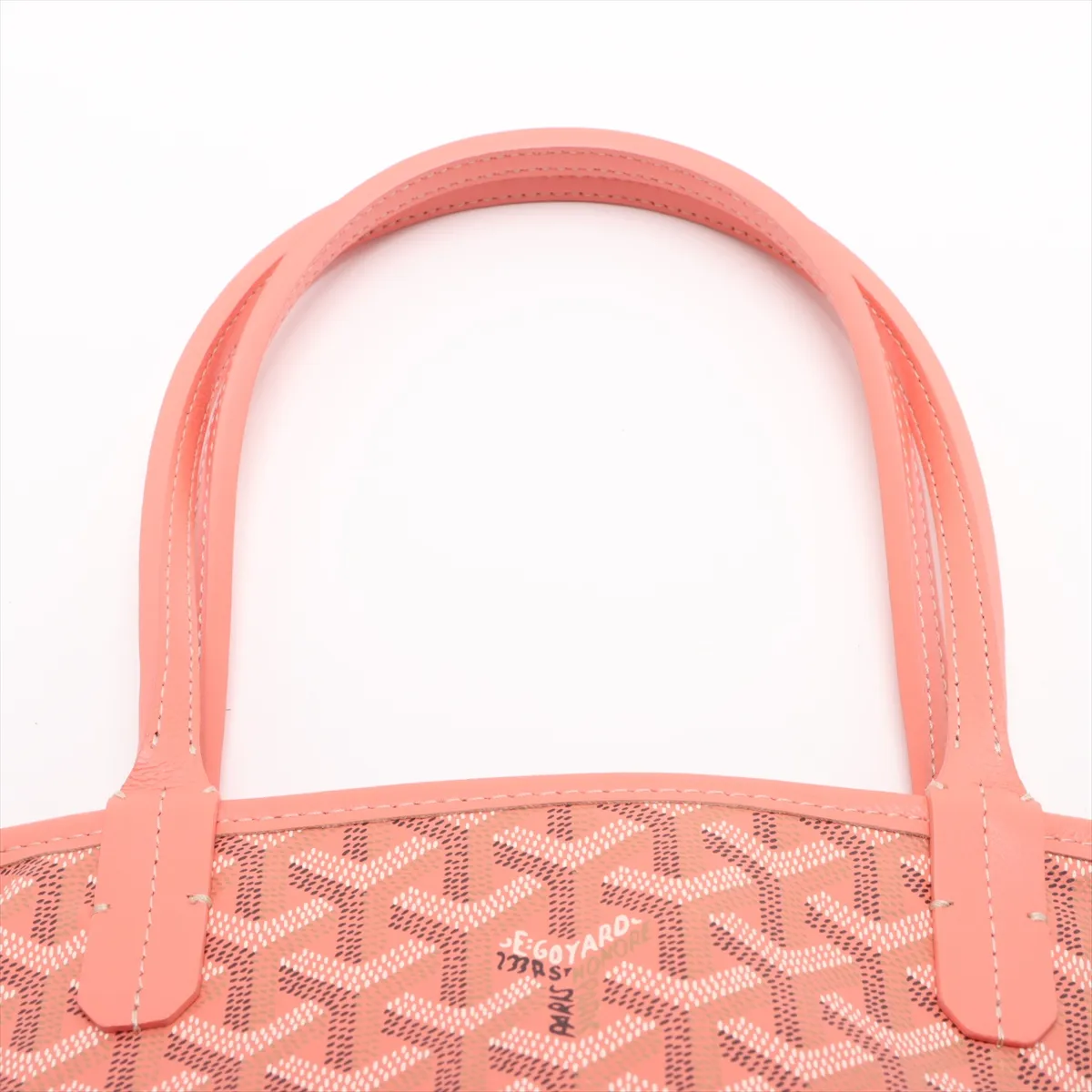Ange Mini PVC x Leather Tote Bag Orange — view 6