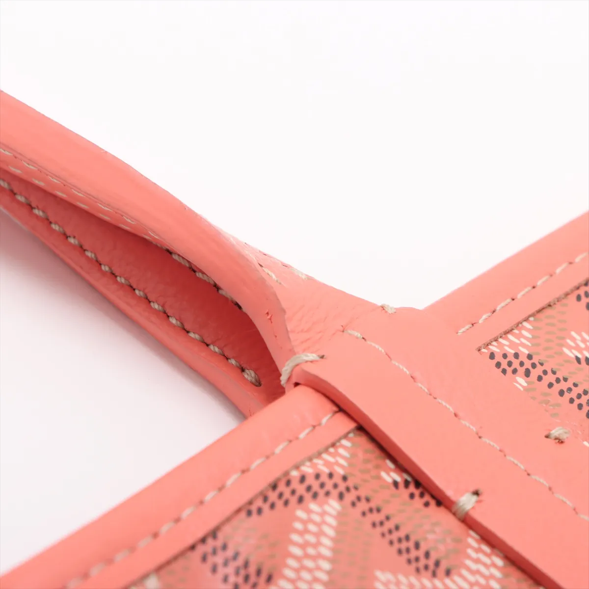 Ange Mini PVC x Leather Tote Bag Orange — view 9