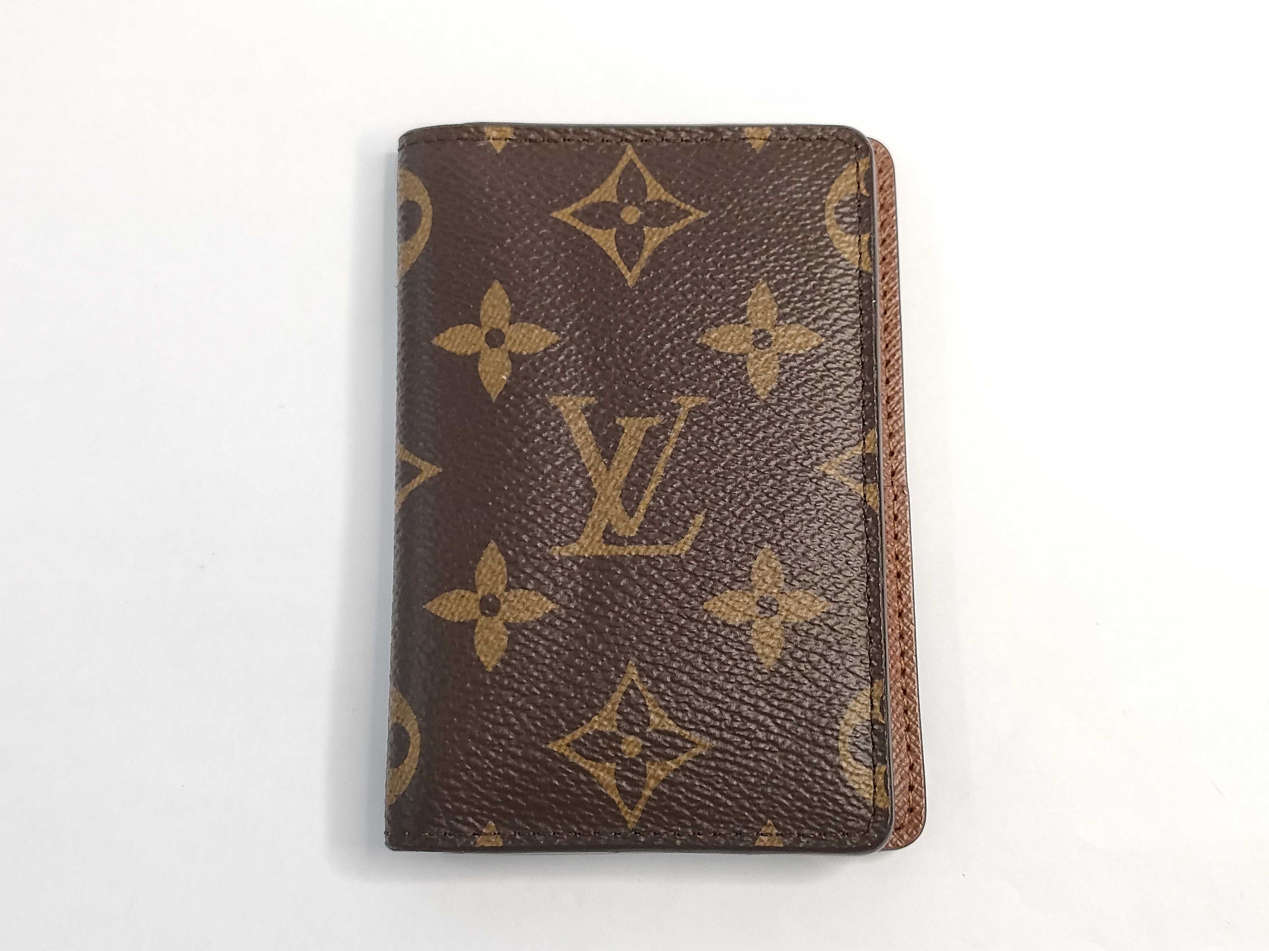 Monogram Louis Vuitton Monogram Organizer Depoche Card Case *Initials TA2250 Card Case
