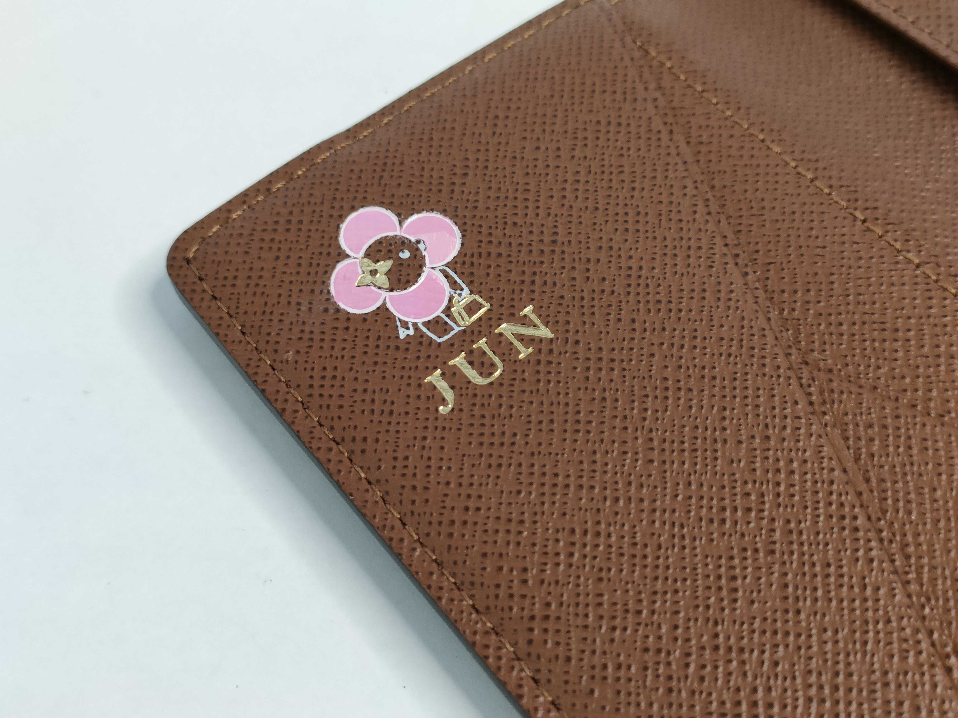 Monogram Louis Vuitton Monogram Organizer Depoche Card Case *Initials TA2250 Card Case — view 12