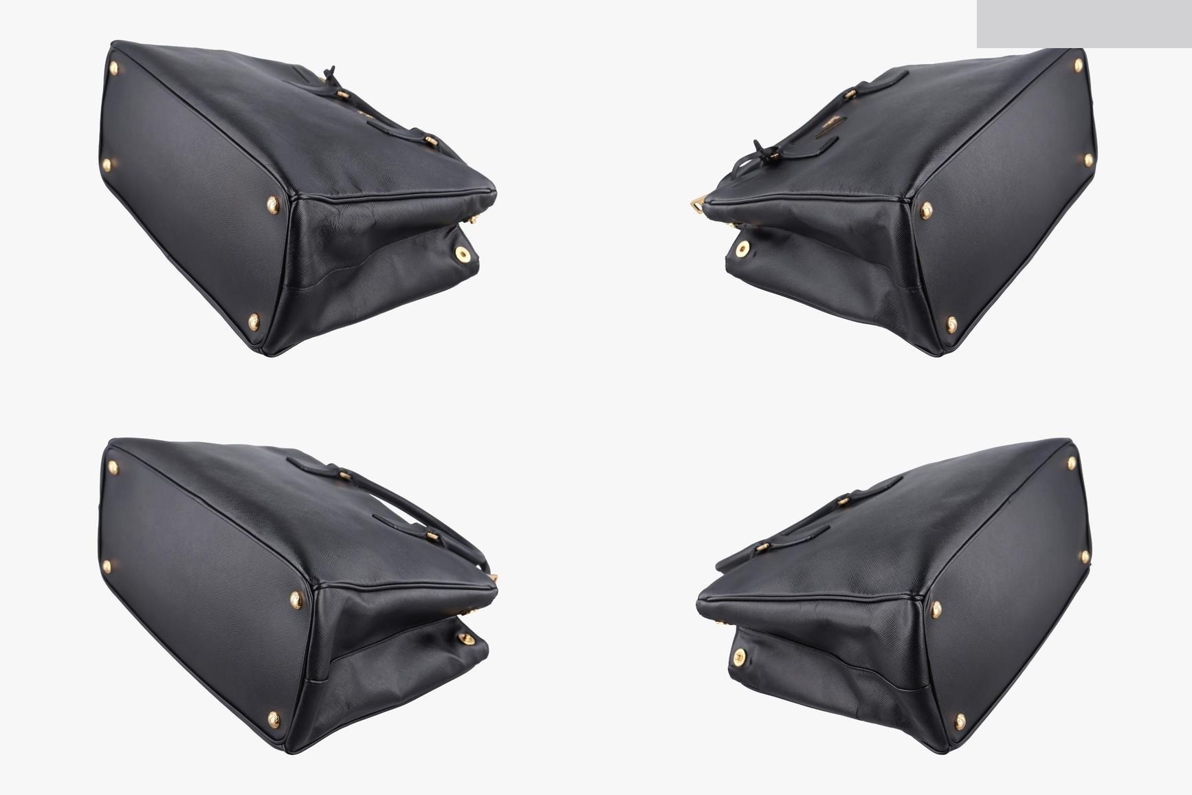 Galleria Saffiano Leather Black — view 4