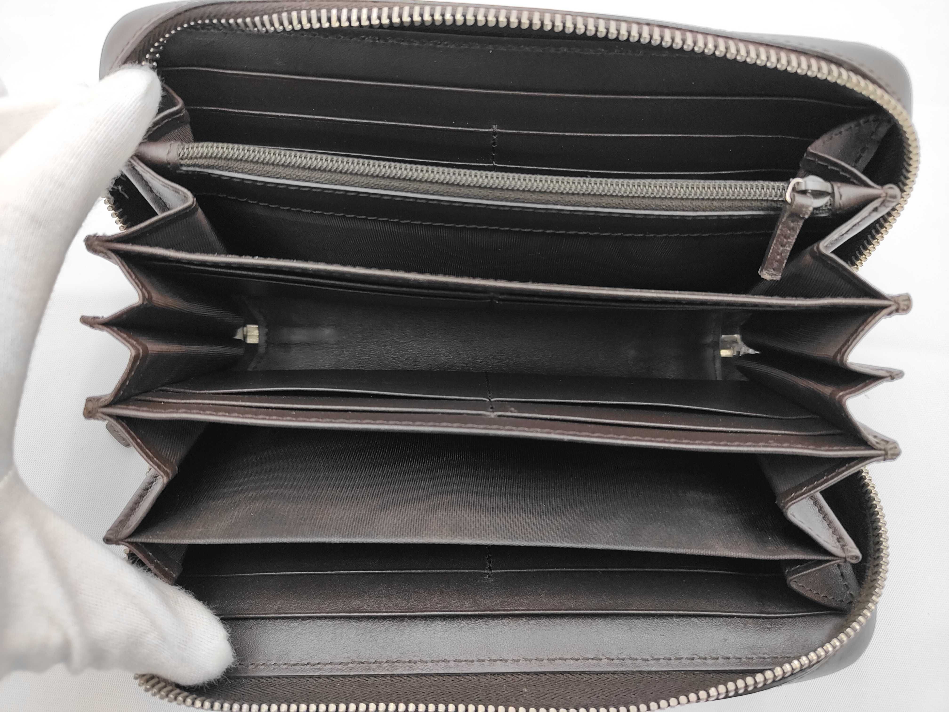 Brown Microguccissima 278635 Long Wallet — view 5