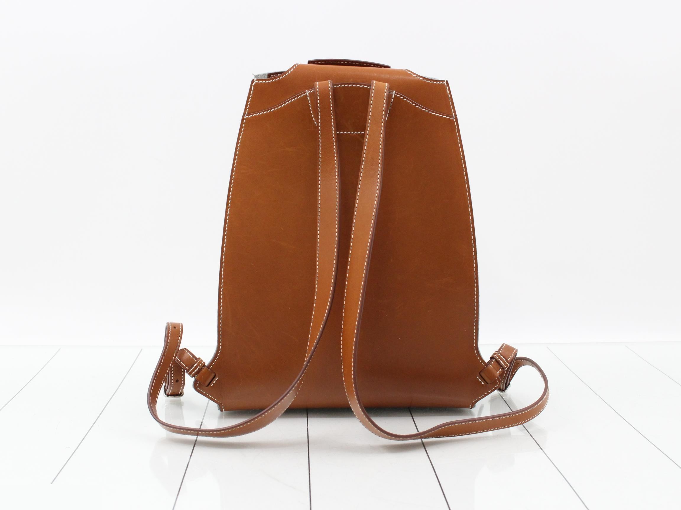 Sac-à-des GR24 Felt x Barenia SV hardware Gray x Fauve X stamp — view 2