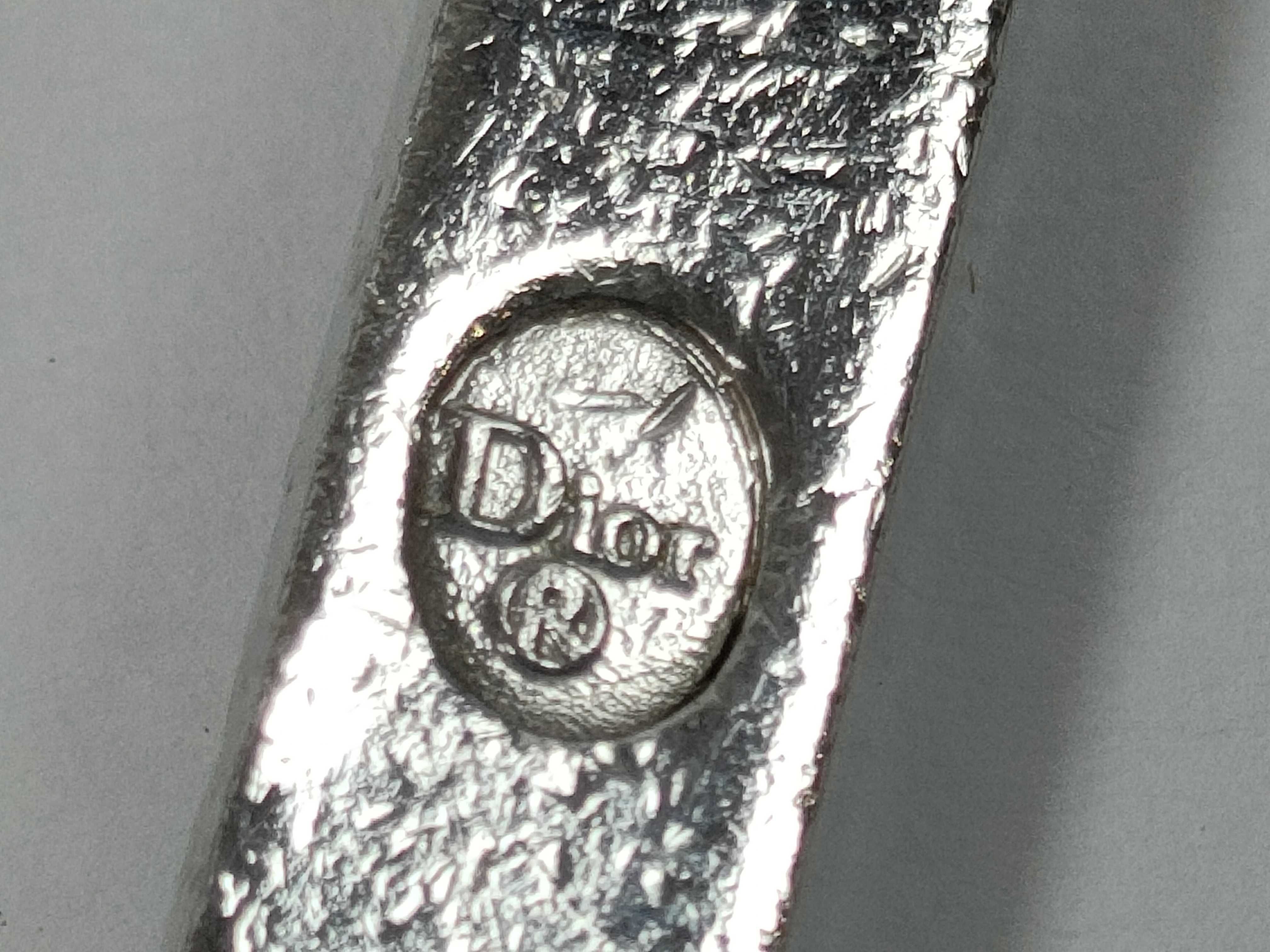 logo plate curb chain silver necklace — view 5