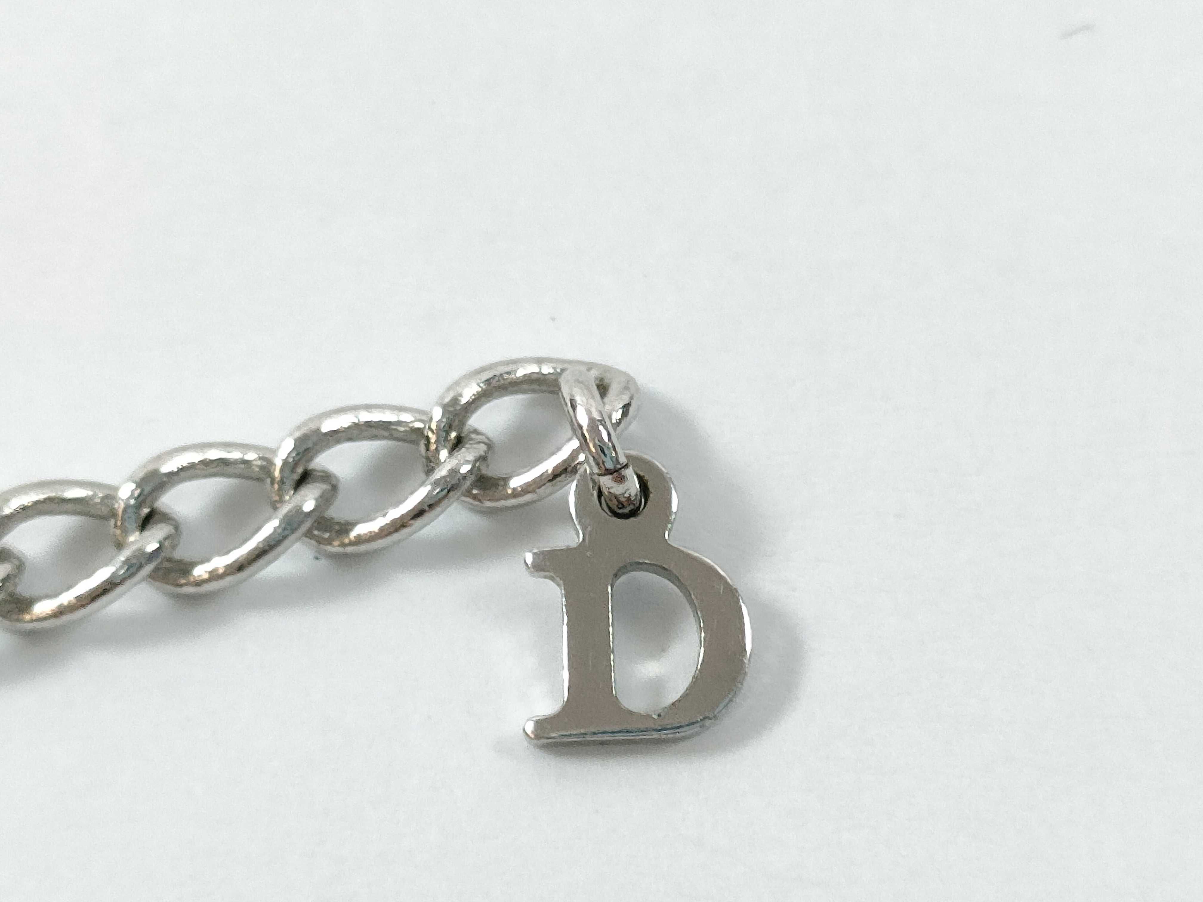 logo plate curb chain silver necklace — view 8