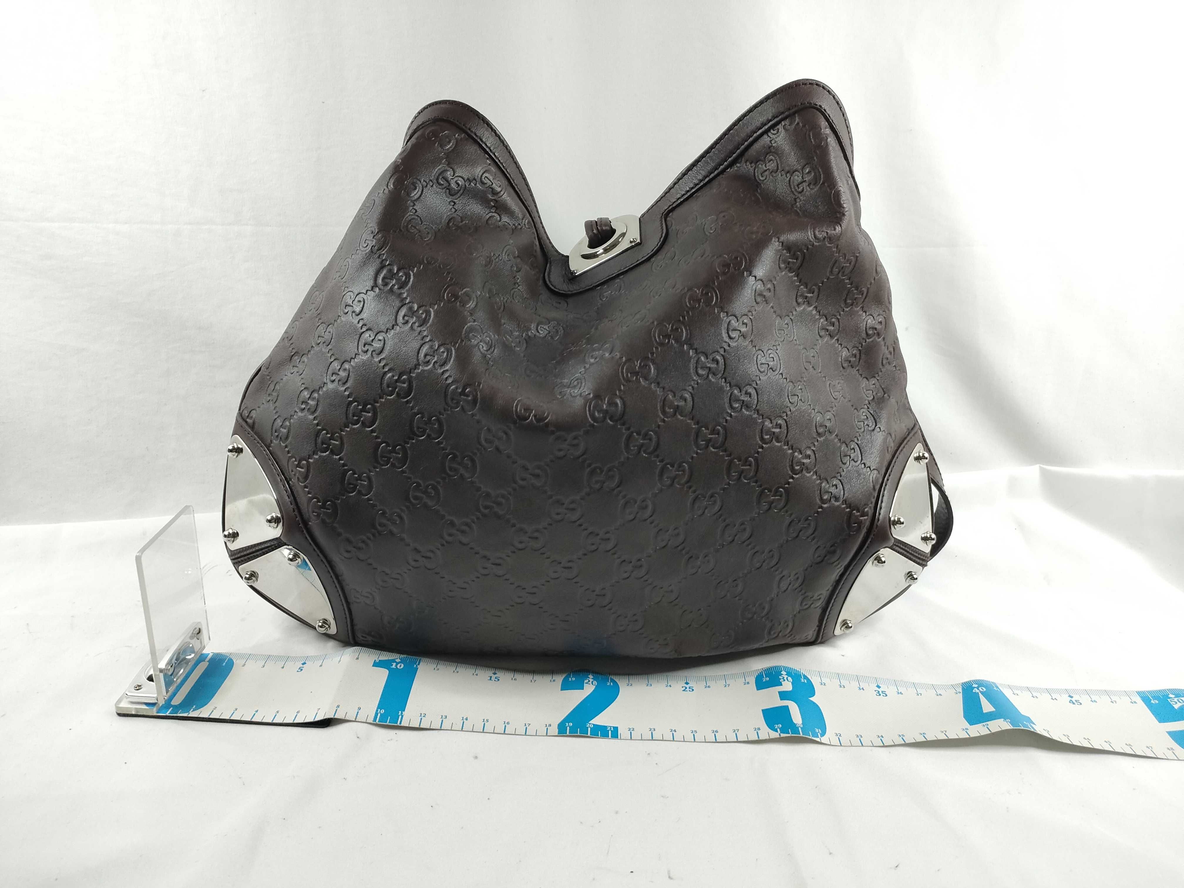 Guccissima Bamboo Handle 2-Way Handbag Shoulder Handbag — view 2